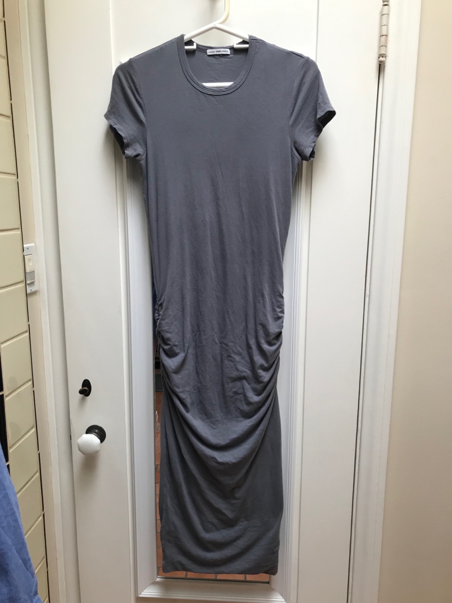 James Perse Gray midi dress size small 2 - 1