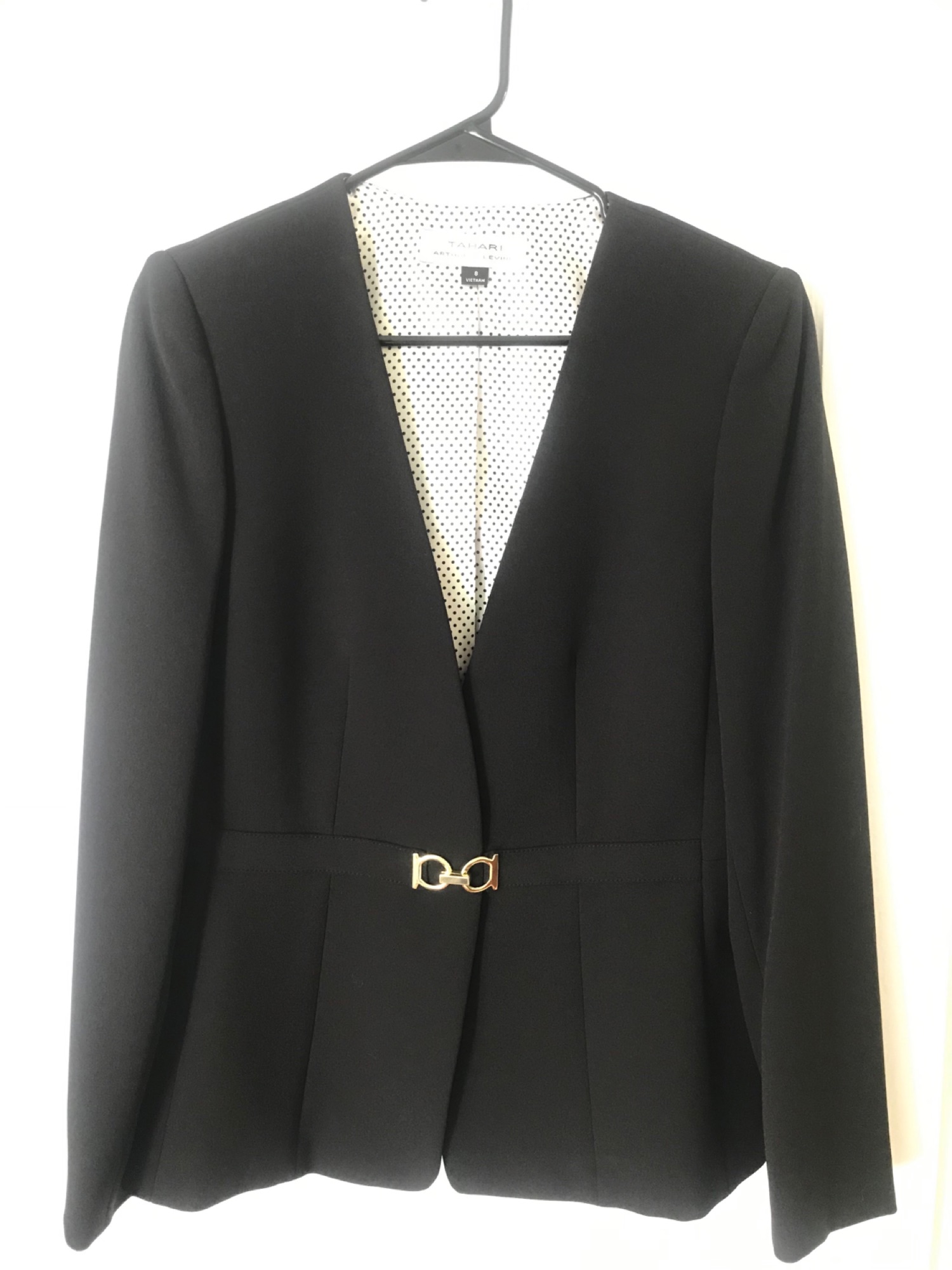 Tahari Black Suit 자켓 size 8 - 1