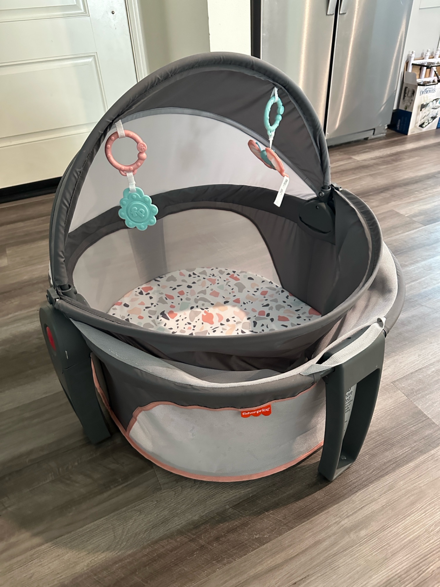 Fisher-Price Portable Bassinet On-The-Go Baby Dome - 1