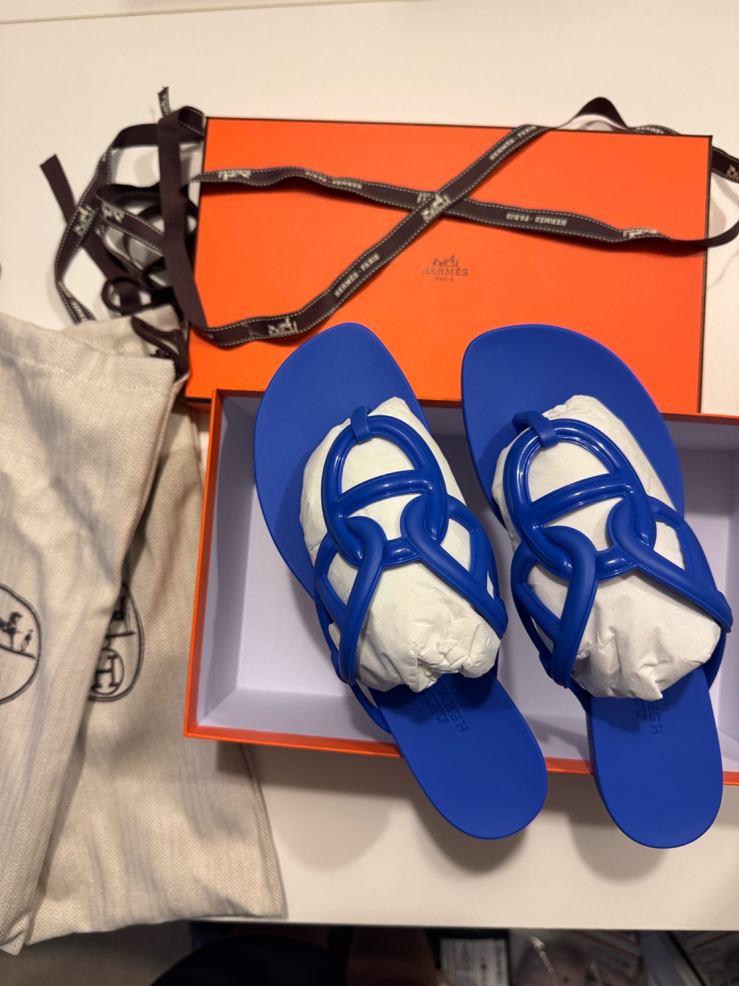 정품) 에르메스 에제리 샌달 새것 36 - 1