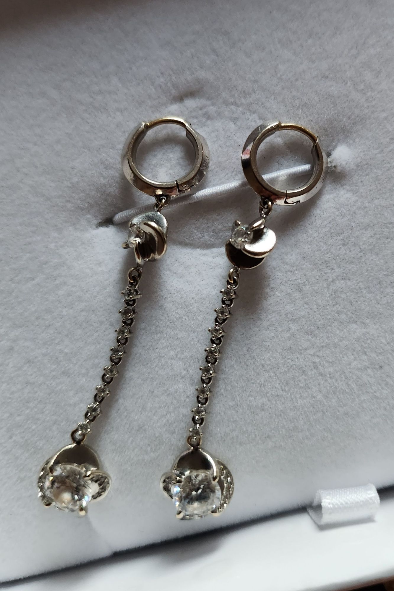 18k platinum 귀걸이 - 1