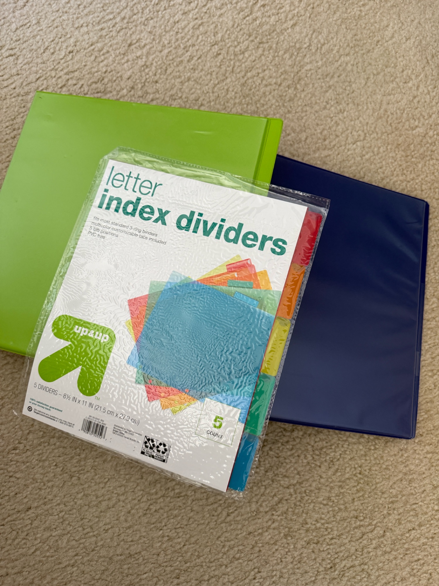 (문구)3-ring binders , Index dividers - 1