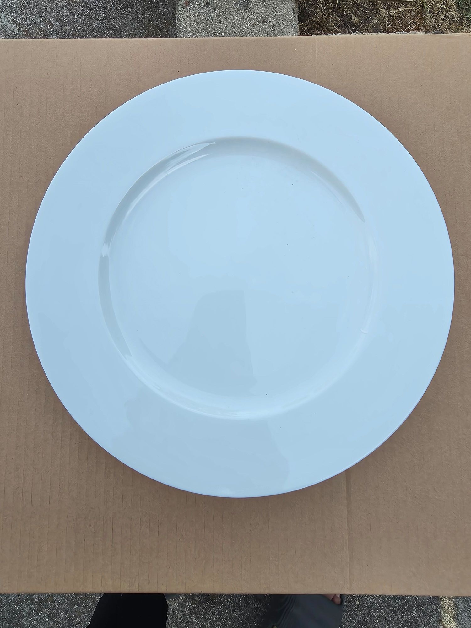 12" 한국도자기접시 2개 - 1
