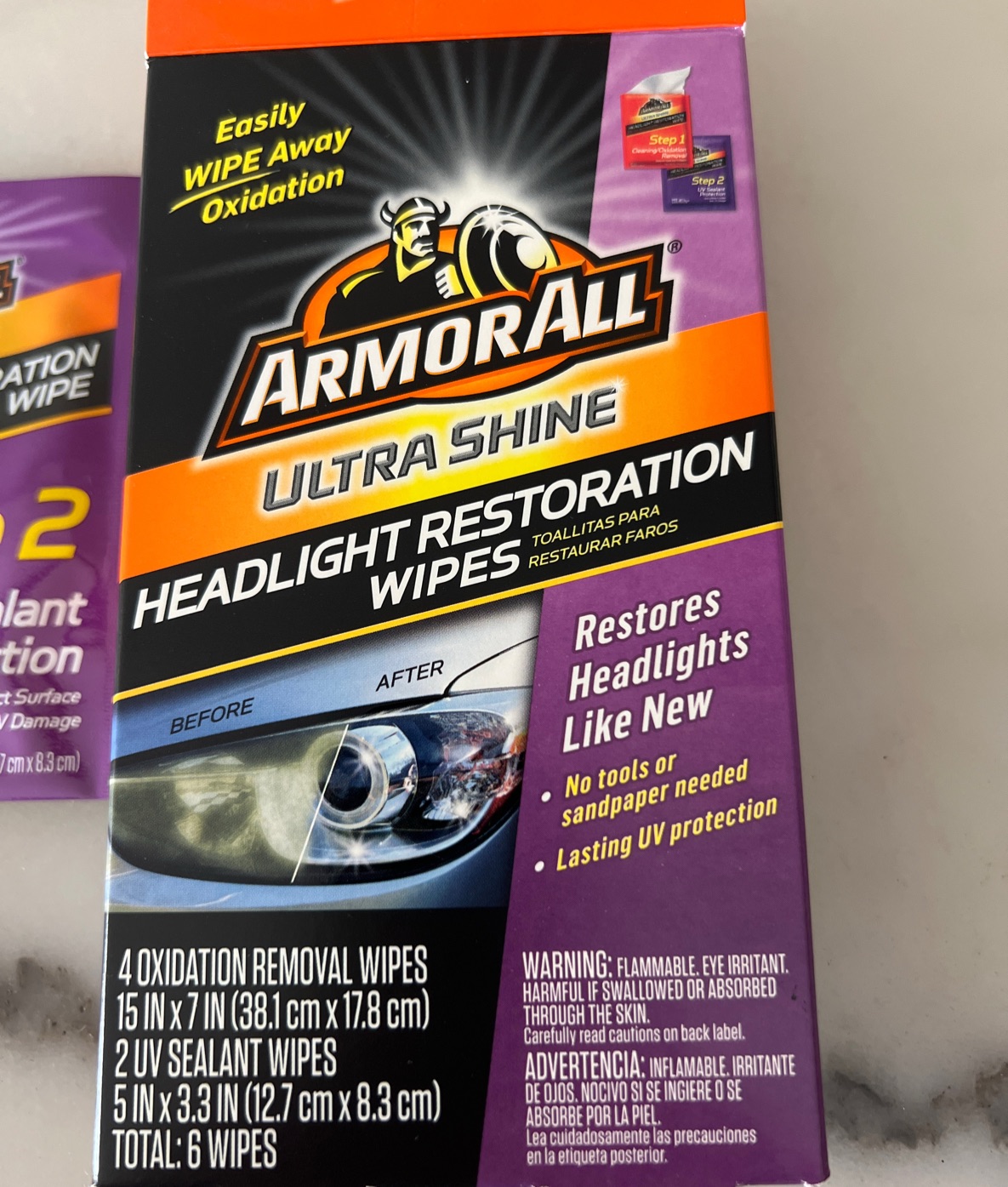 Headlight Restoration Wipes (자동차 해드라이트 클리너) - 1
