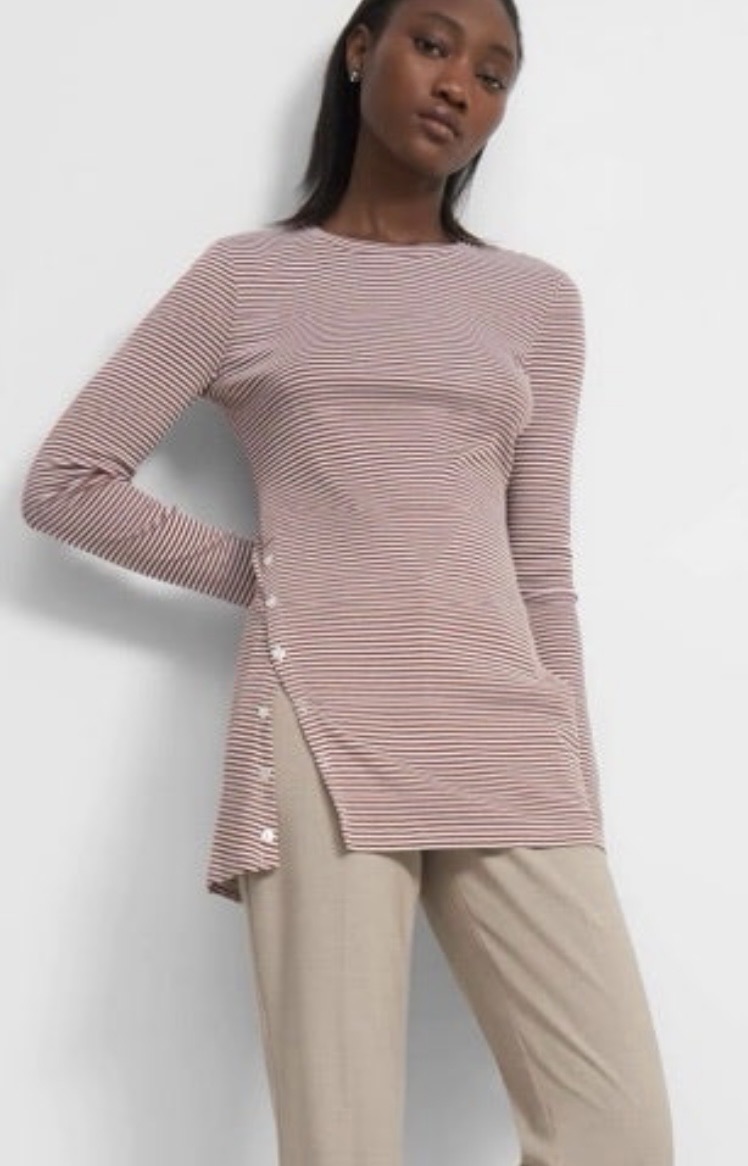 새상품💎띠어리. 여성 스트라이프 상의 - 1