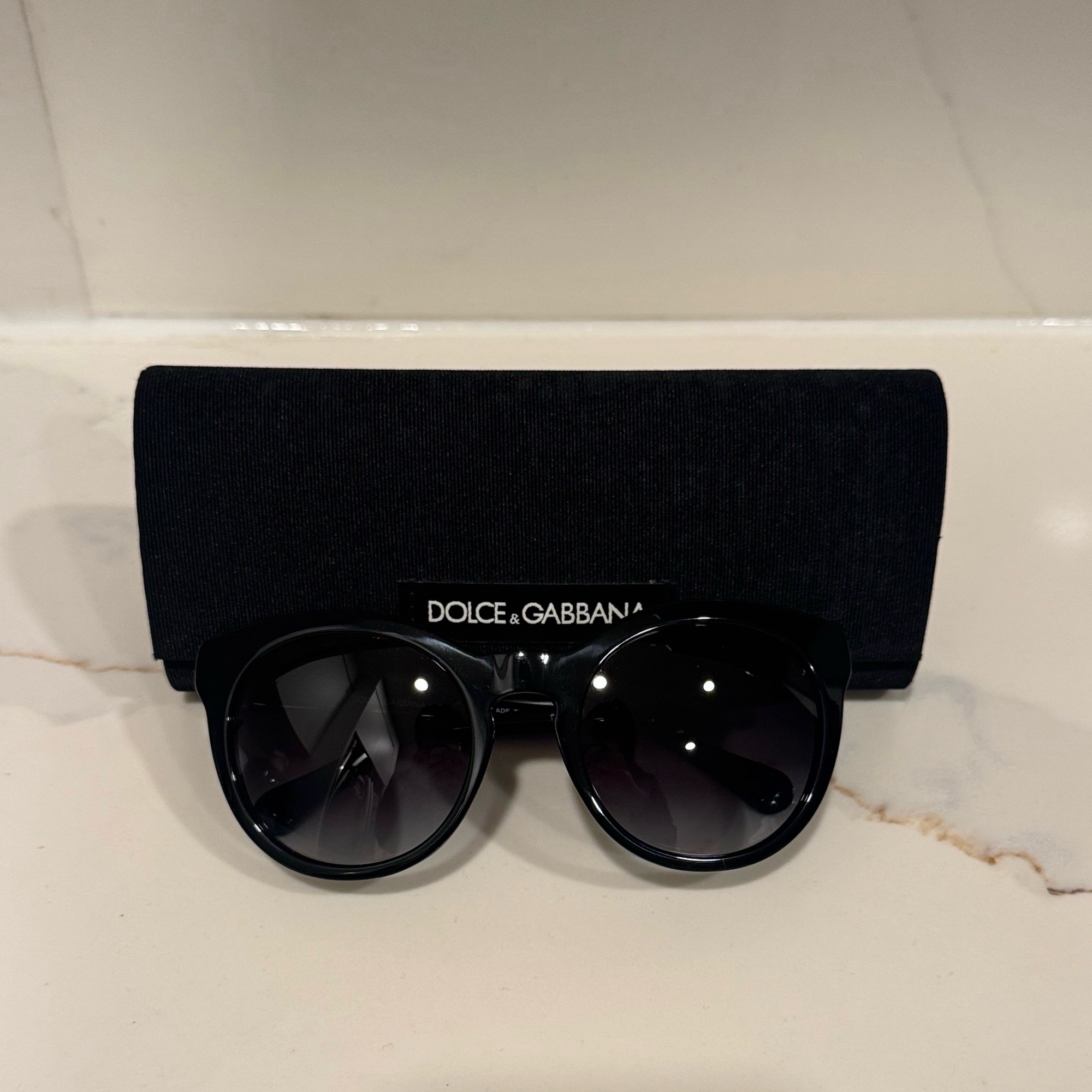 DOLCE & GABBANA DG 4279 501/8G Polished Black/Silver 52-21-140 3N Sunglasses - 1