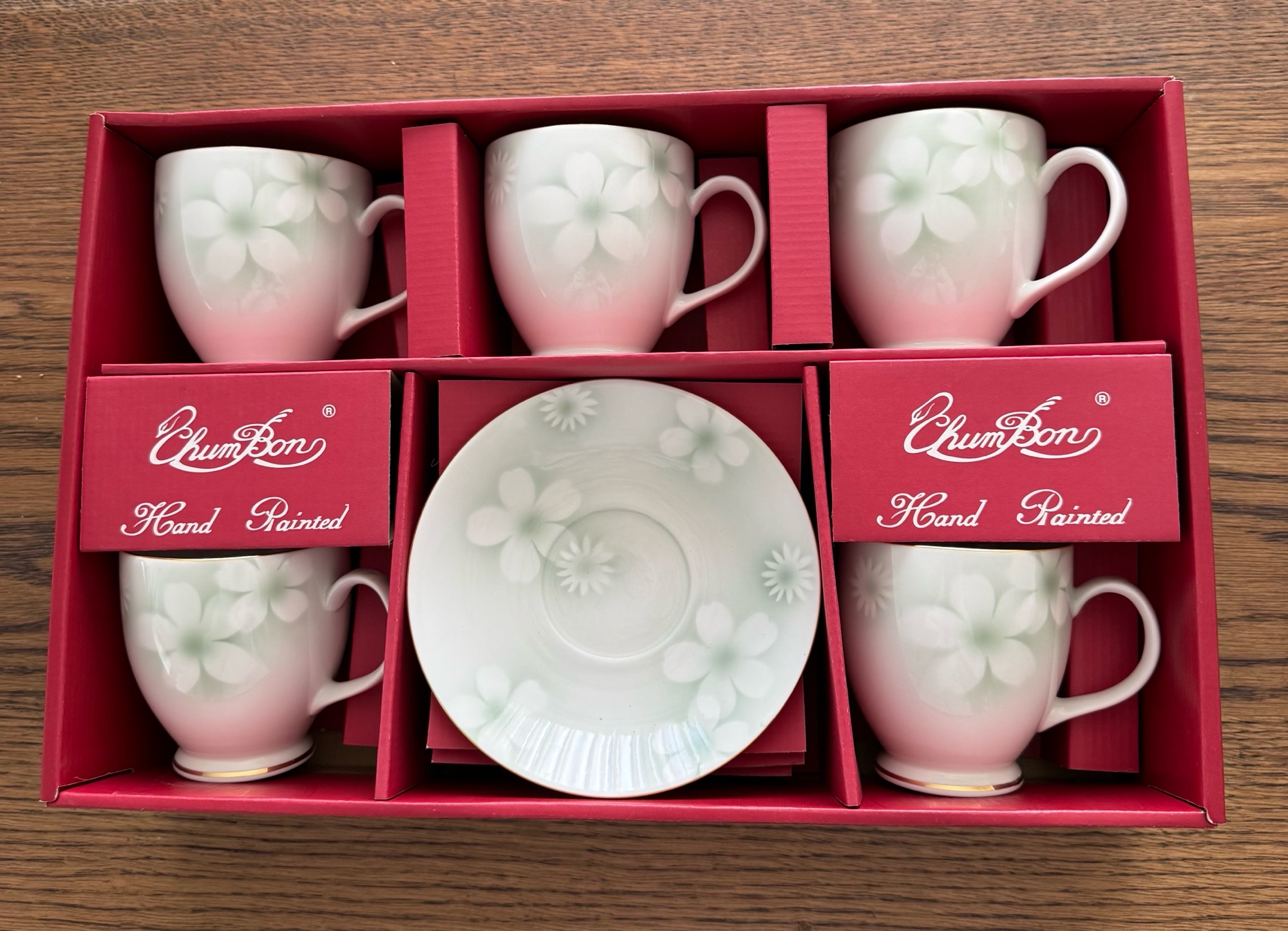 Coffee cup sets with gold trim(total 10pcs) 커피잔 세트 - 1