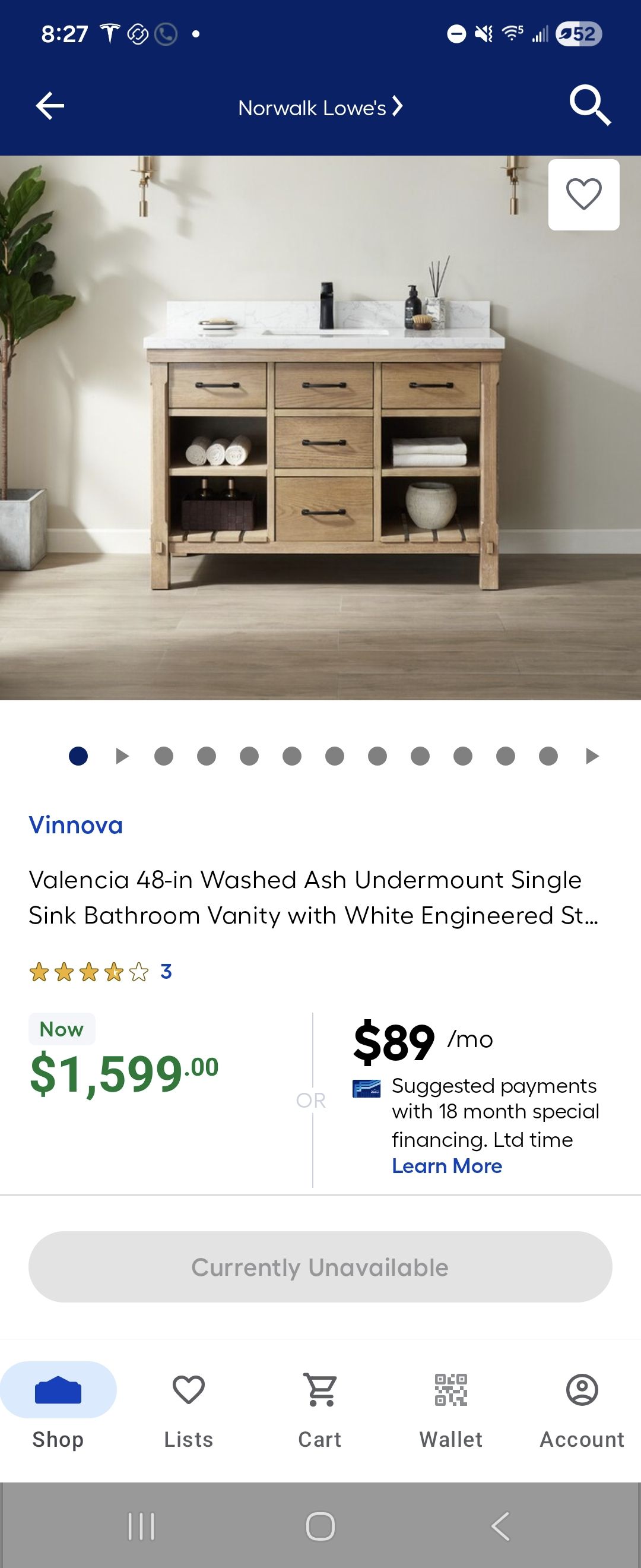 48인치 화장실 베니티 - 1