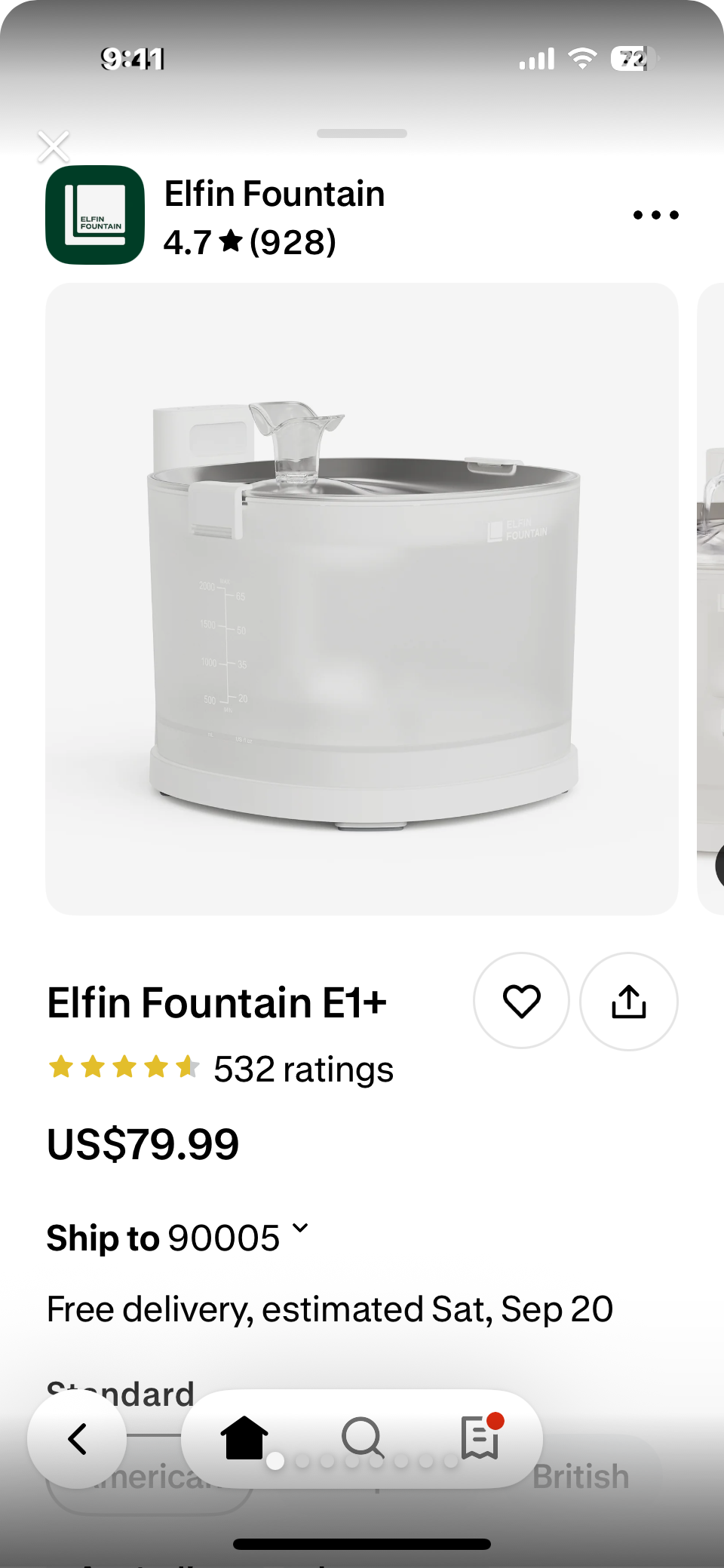 애견 애묘 물 분수기 - 1