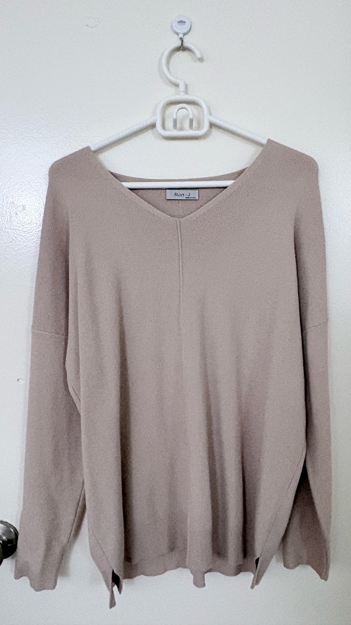 (한국옷)베이지 니트 2개 L size - 1