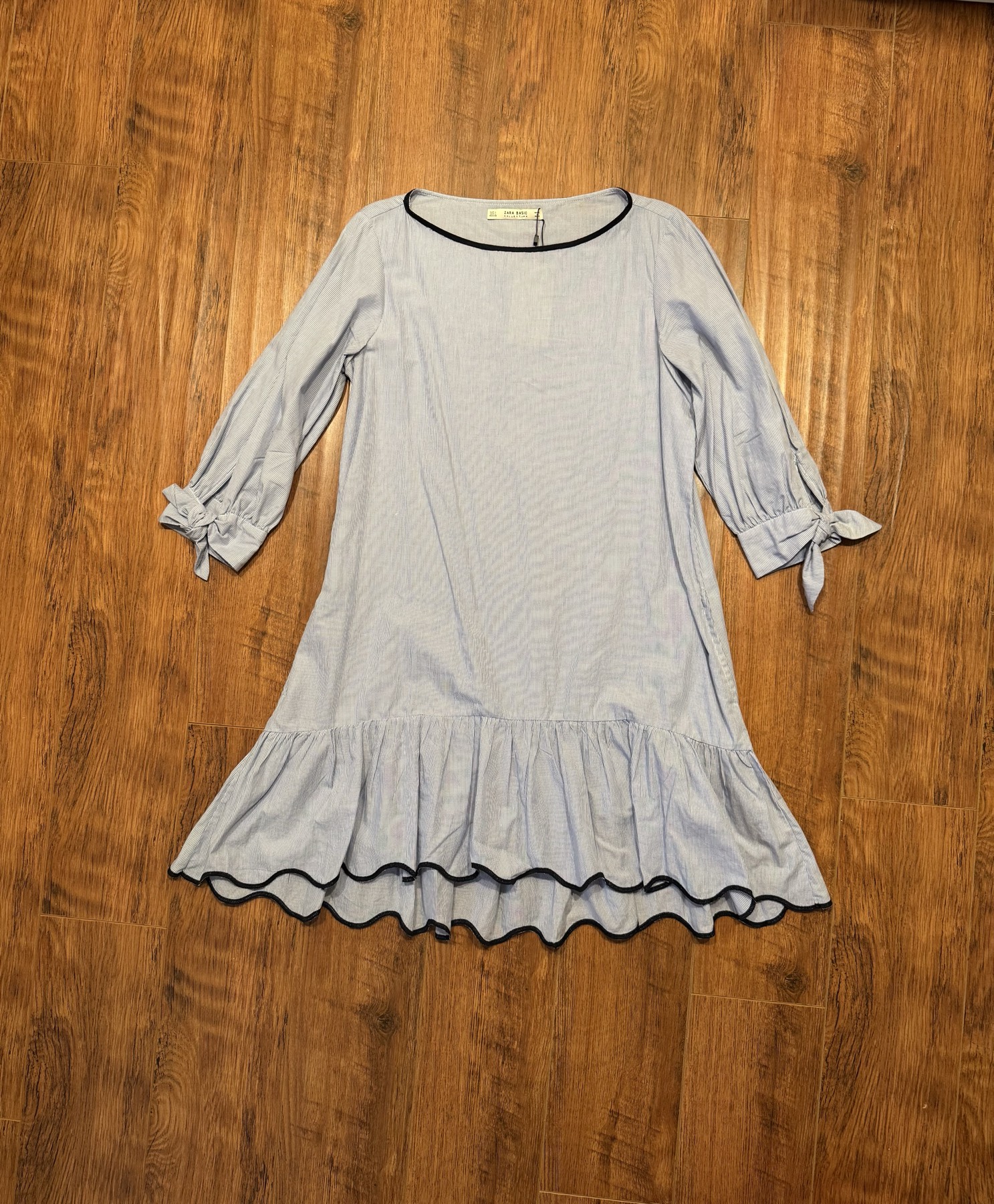 ZARA 3/4 Sleeves Dress with pockets -size L - 1