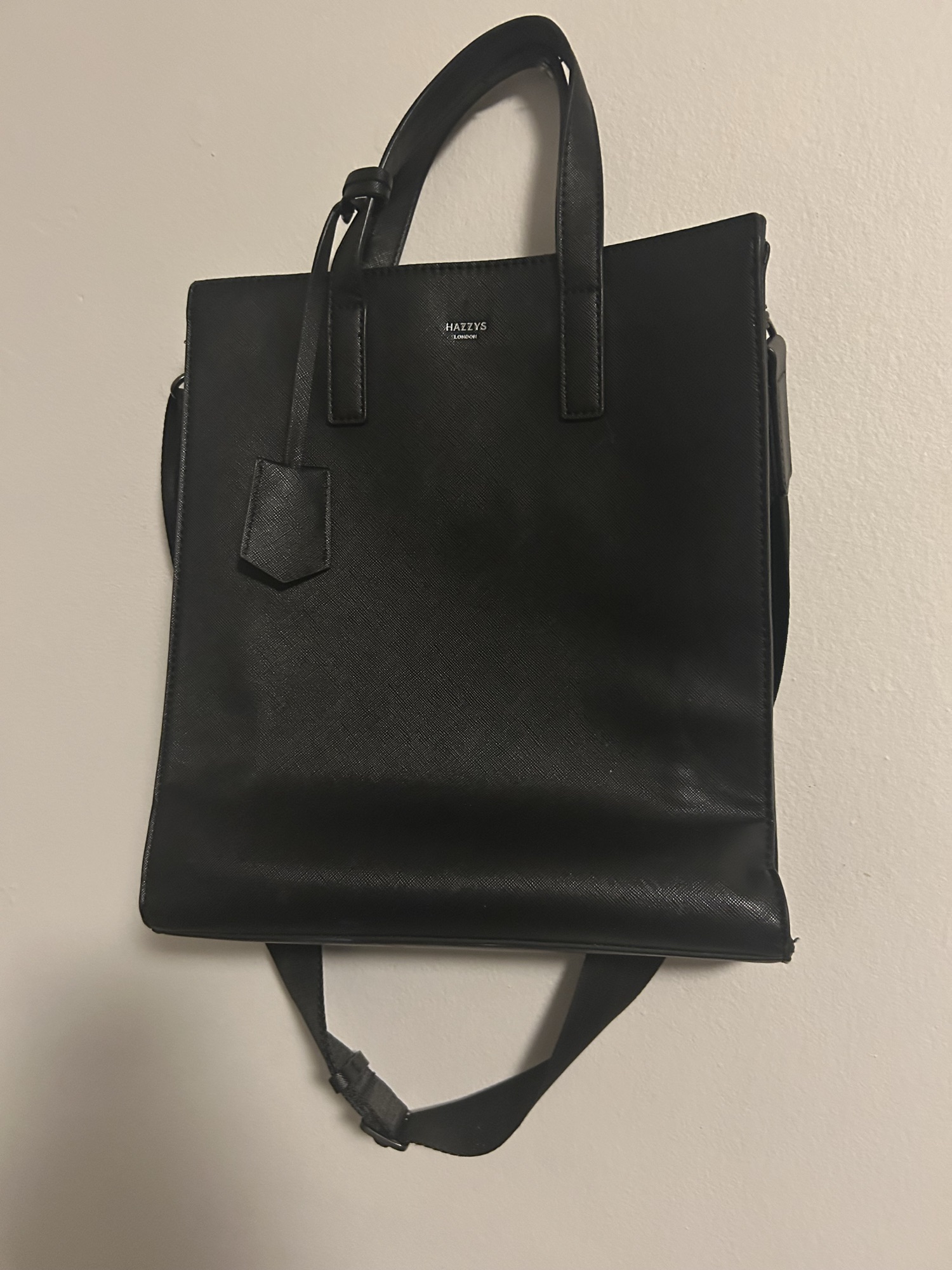 정품 헤지스 스퀘어백 크로스가방 토트백 - 1