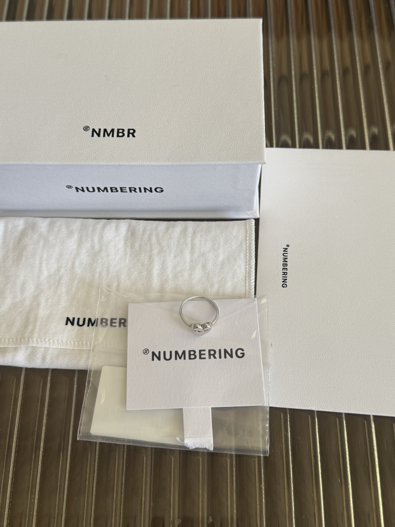 넘버링 하트 반지 #5407 사이즈 9호 - 1