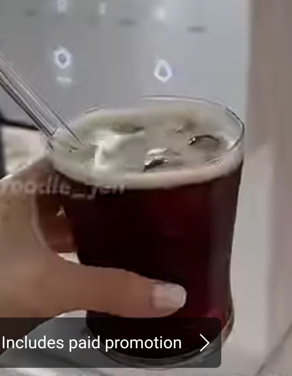 New! 12oz정도 되는 shape이 이쁜 유리잔 4개 - 1