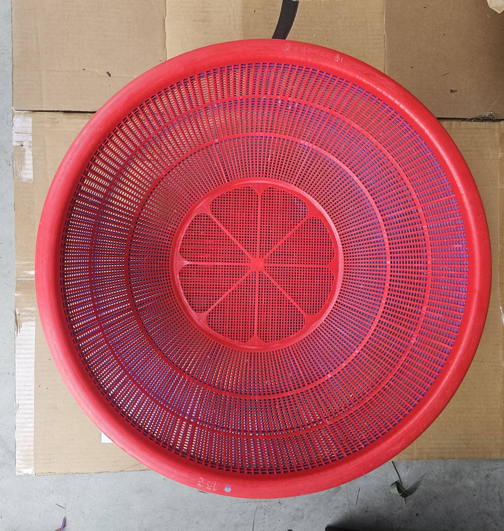 한국산 대형 플라스틱 소쿠리 망 2개 - 1