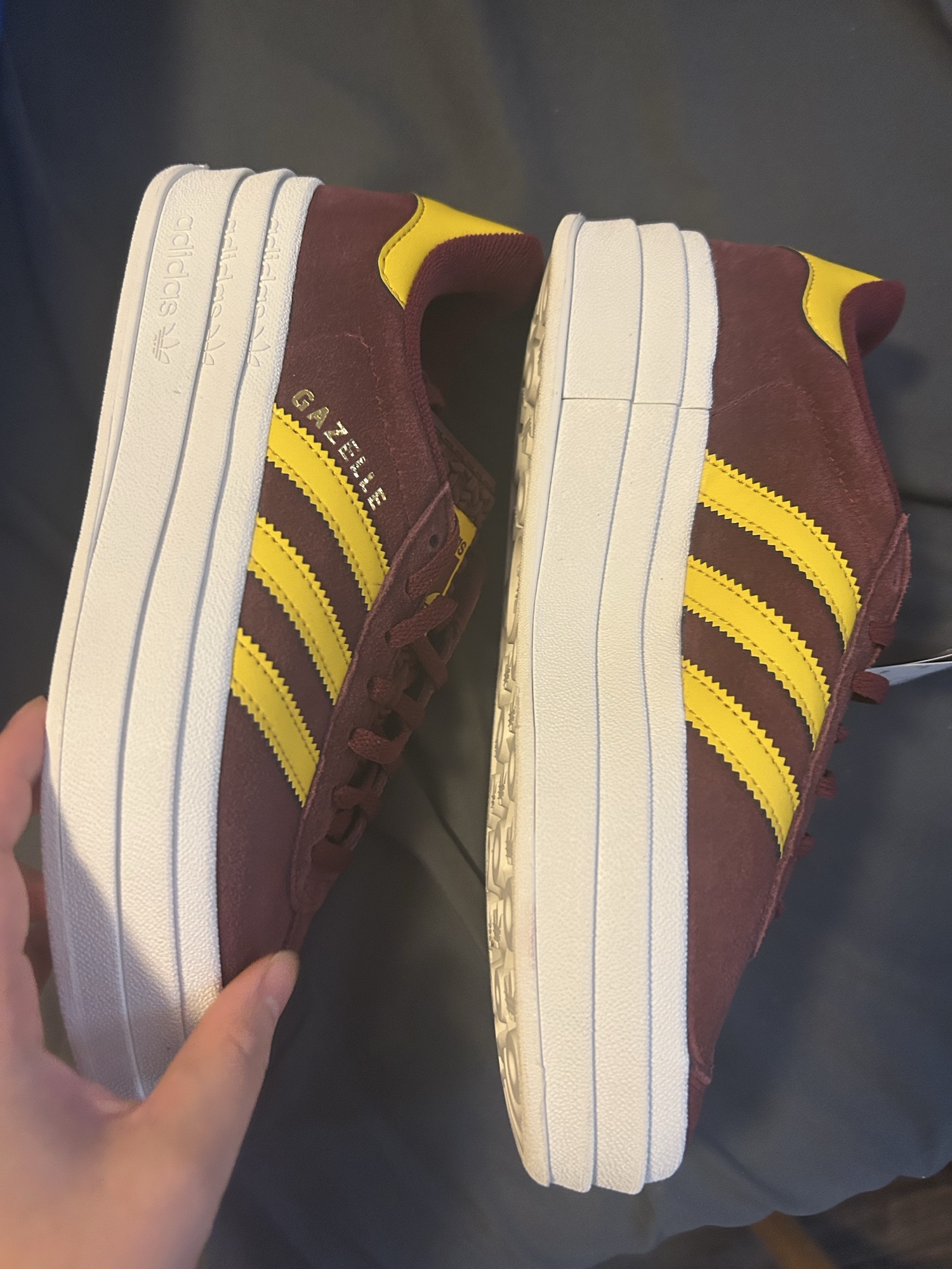 정품 새상품 235 아디다스 가젤 볼드 키높이 통굽 - 1