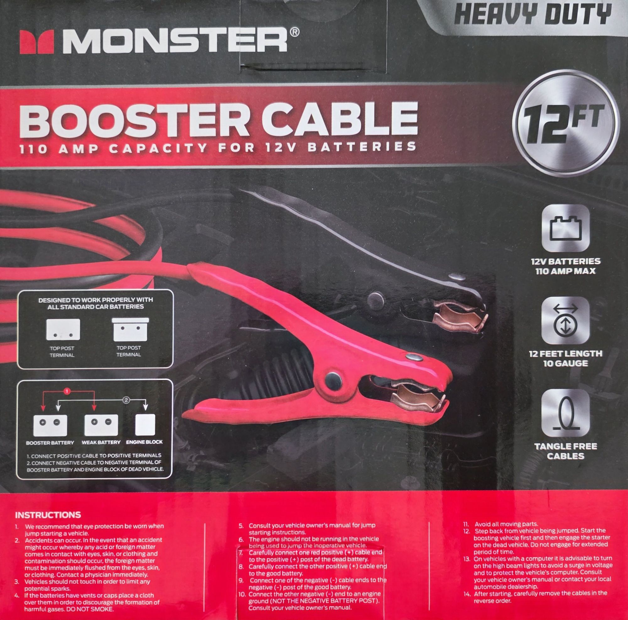 MONSTER 점프 케이블 새 것 - 1