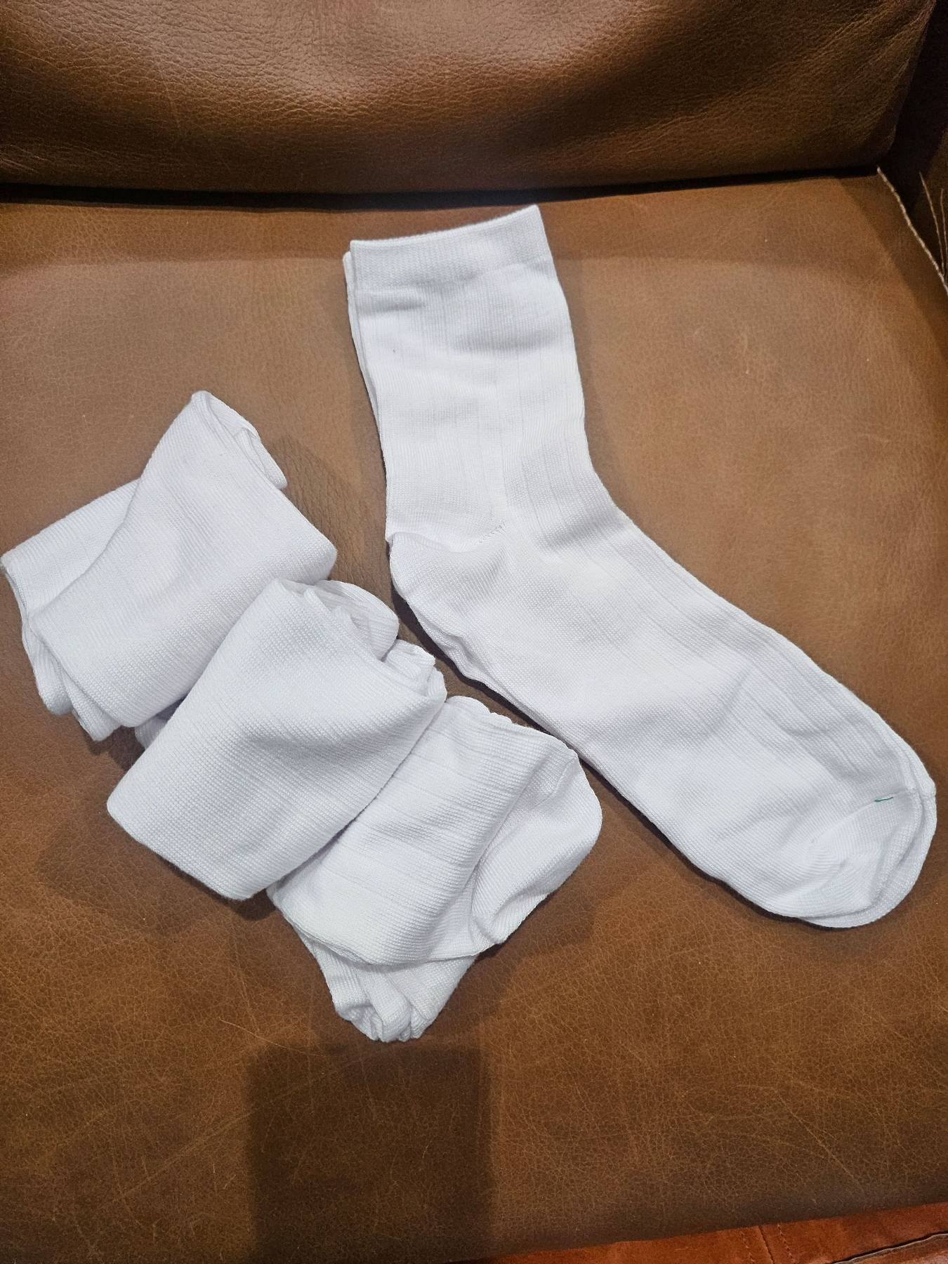 🤍 화이트 양말 세트 (묶음 판매) - 1