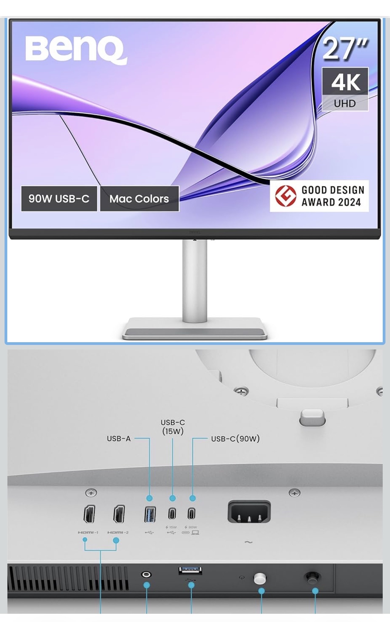 BenQ MA270U 27” 4K 모니터 - 1