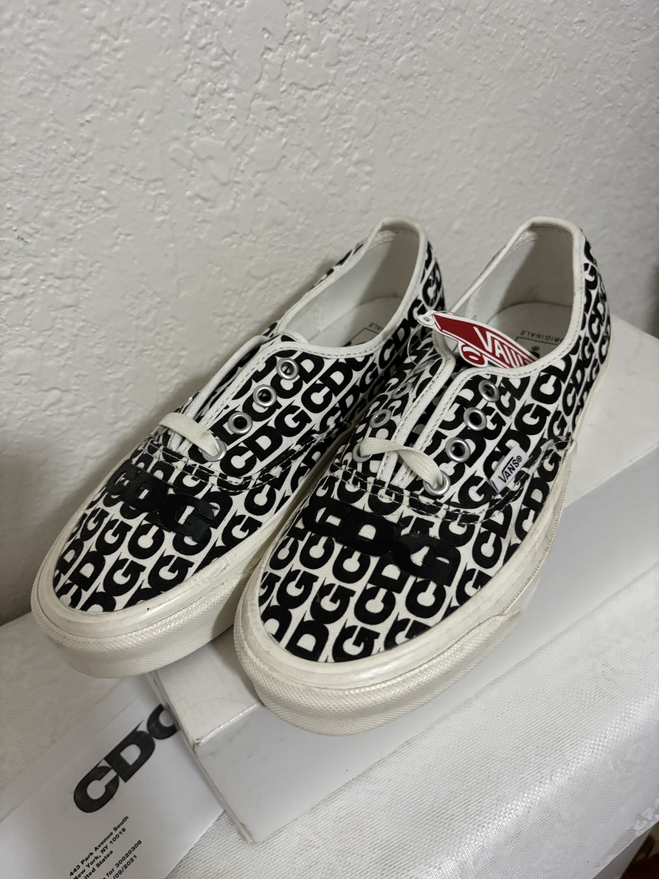 꼼데가르송 x 반스 콜라보 한정 size 7 - 1