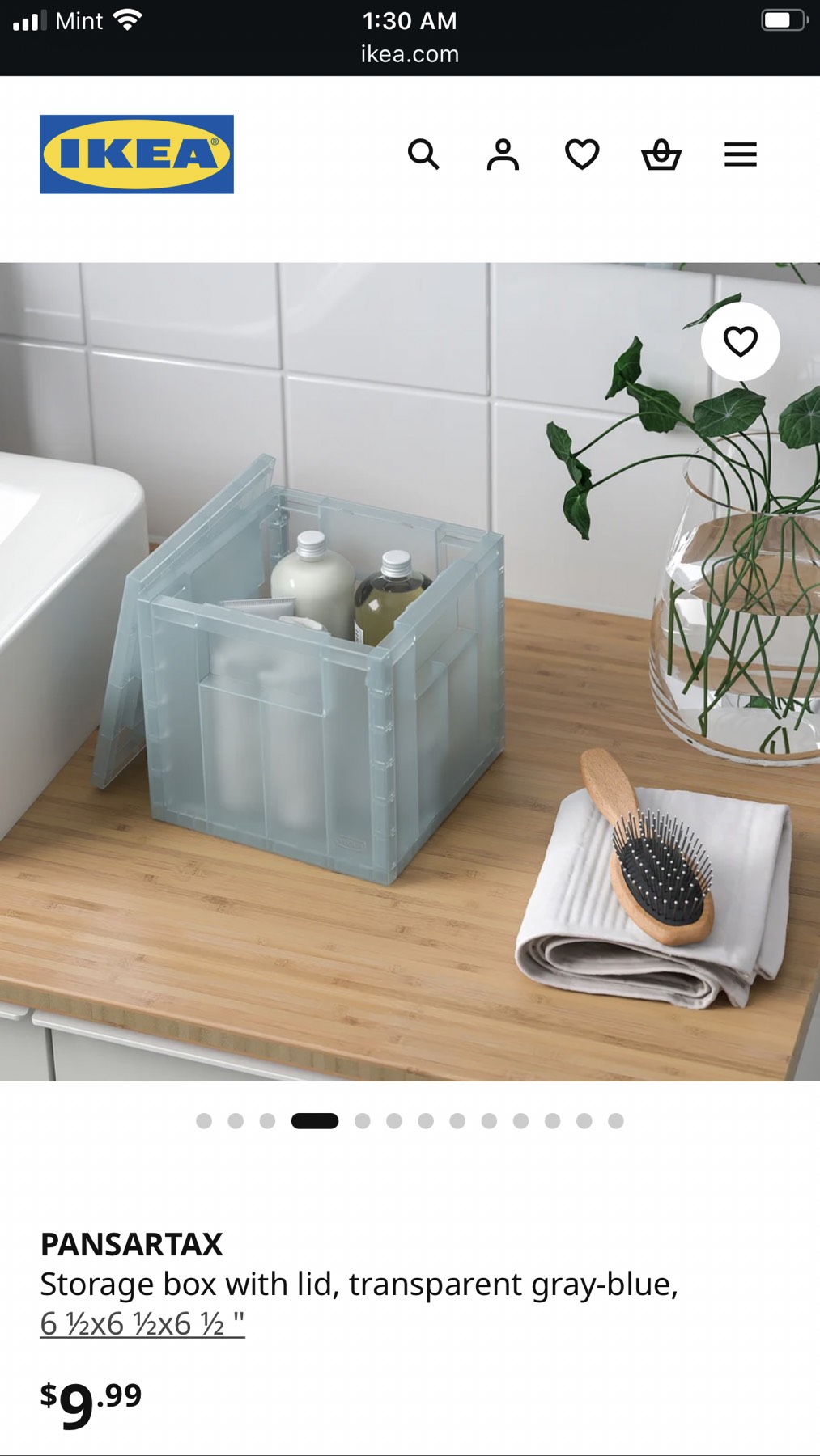 정리 수납함과 캔버스 바구니 포함 5개 - 1