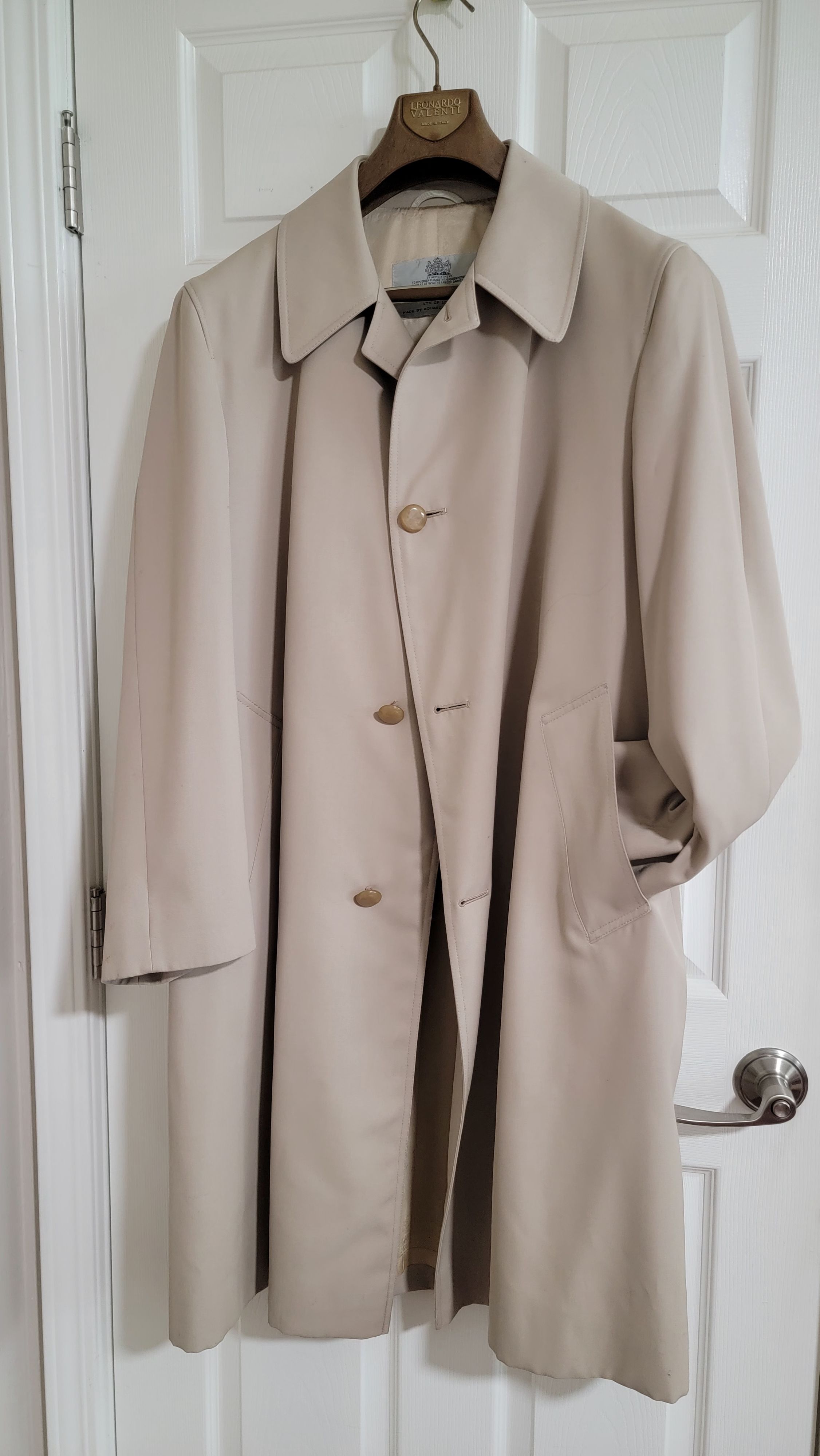 Aquascutom large 남성용 바바리코트 - 1