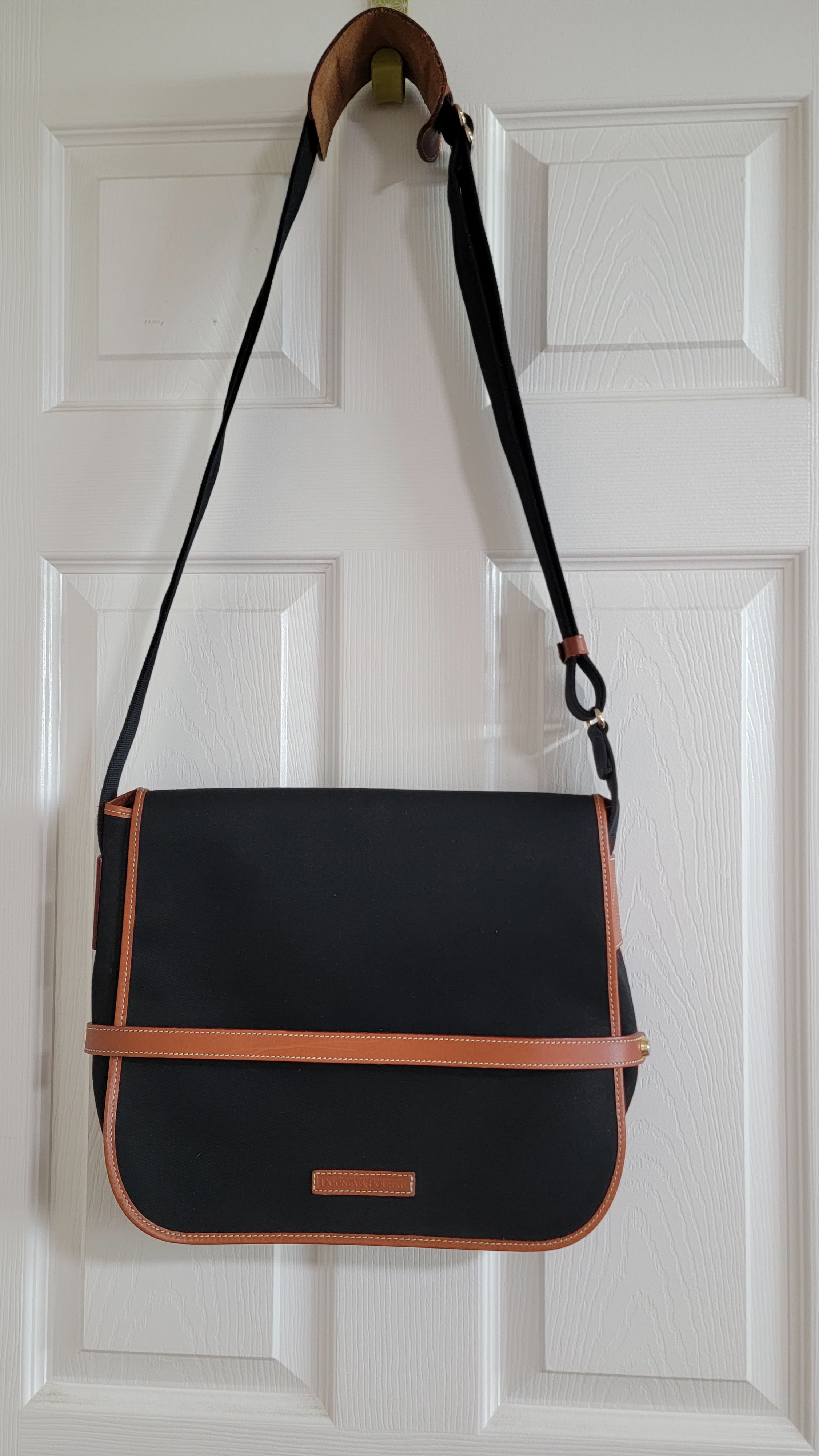 두니앤벌크 남성용 메신저 백.캔버스+가죽 - 1