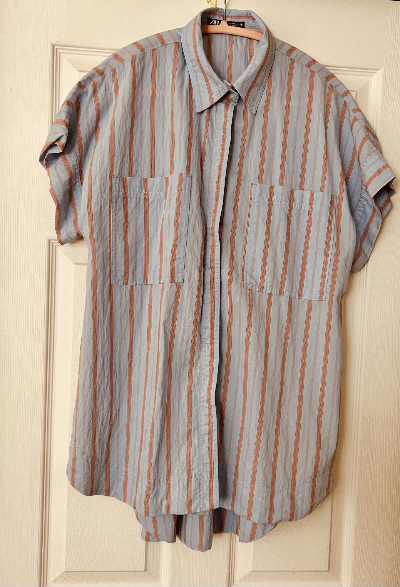 자라 스트라이프 스모킹 셔츠 - 1