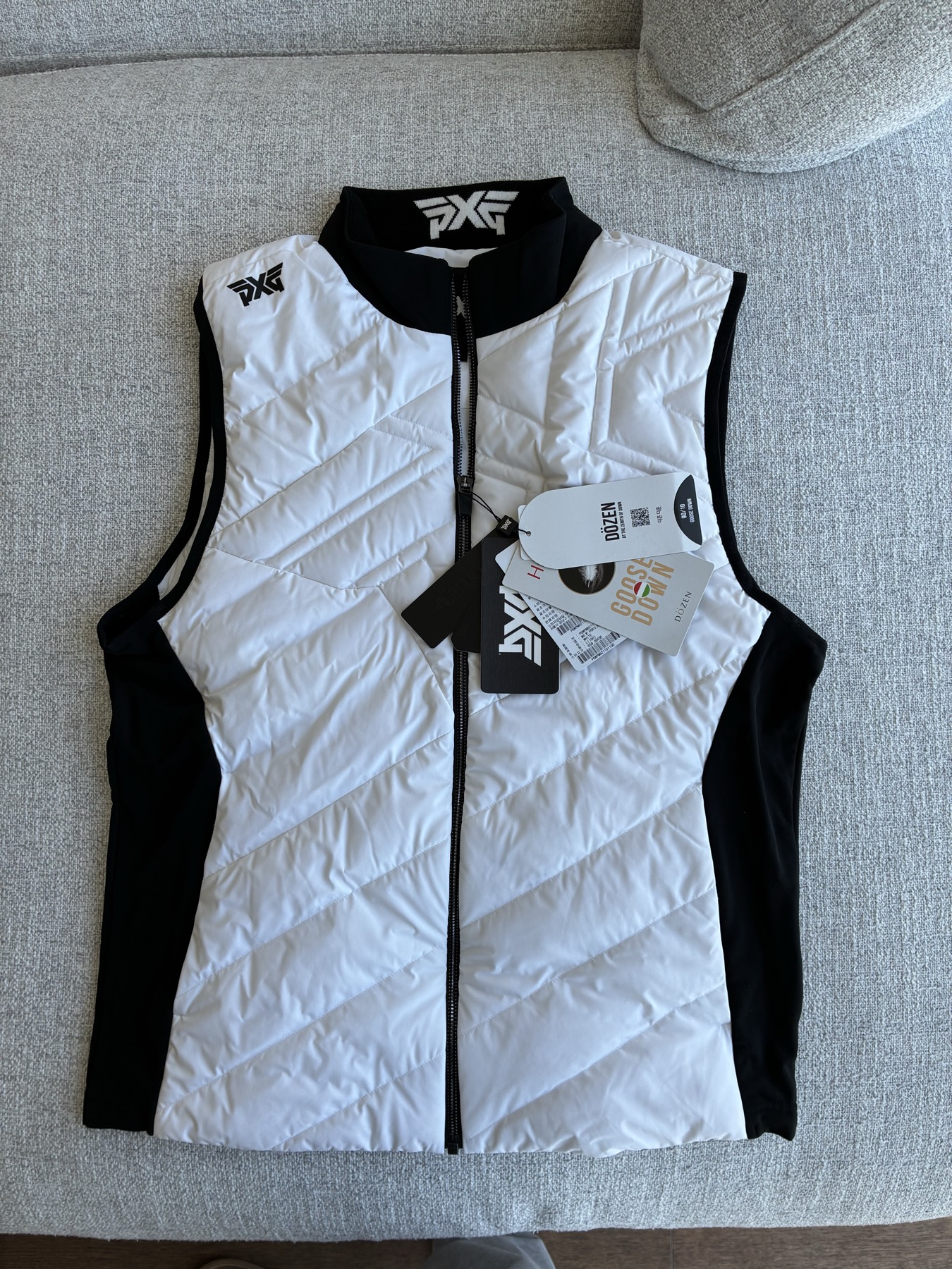 PXG 골프 남성 라이트 다운 조끼패딩 - 1