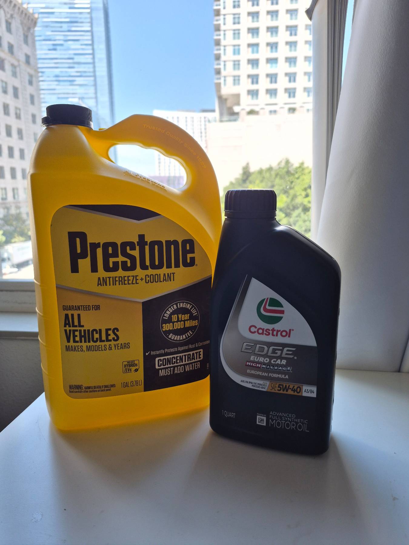 엔진오일 5W40 + 냉각수 - 1