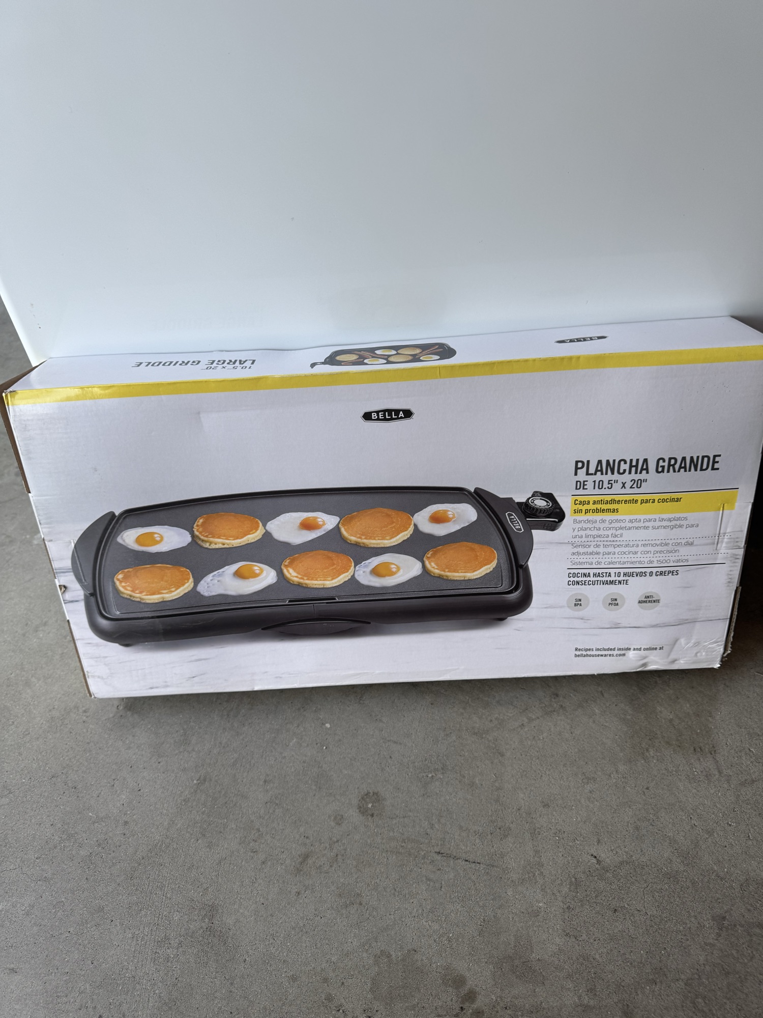 벨라 대형 핫플레이트 팬 10.5x20인치 - 1