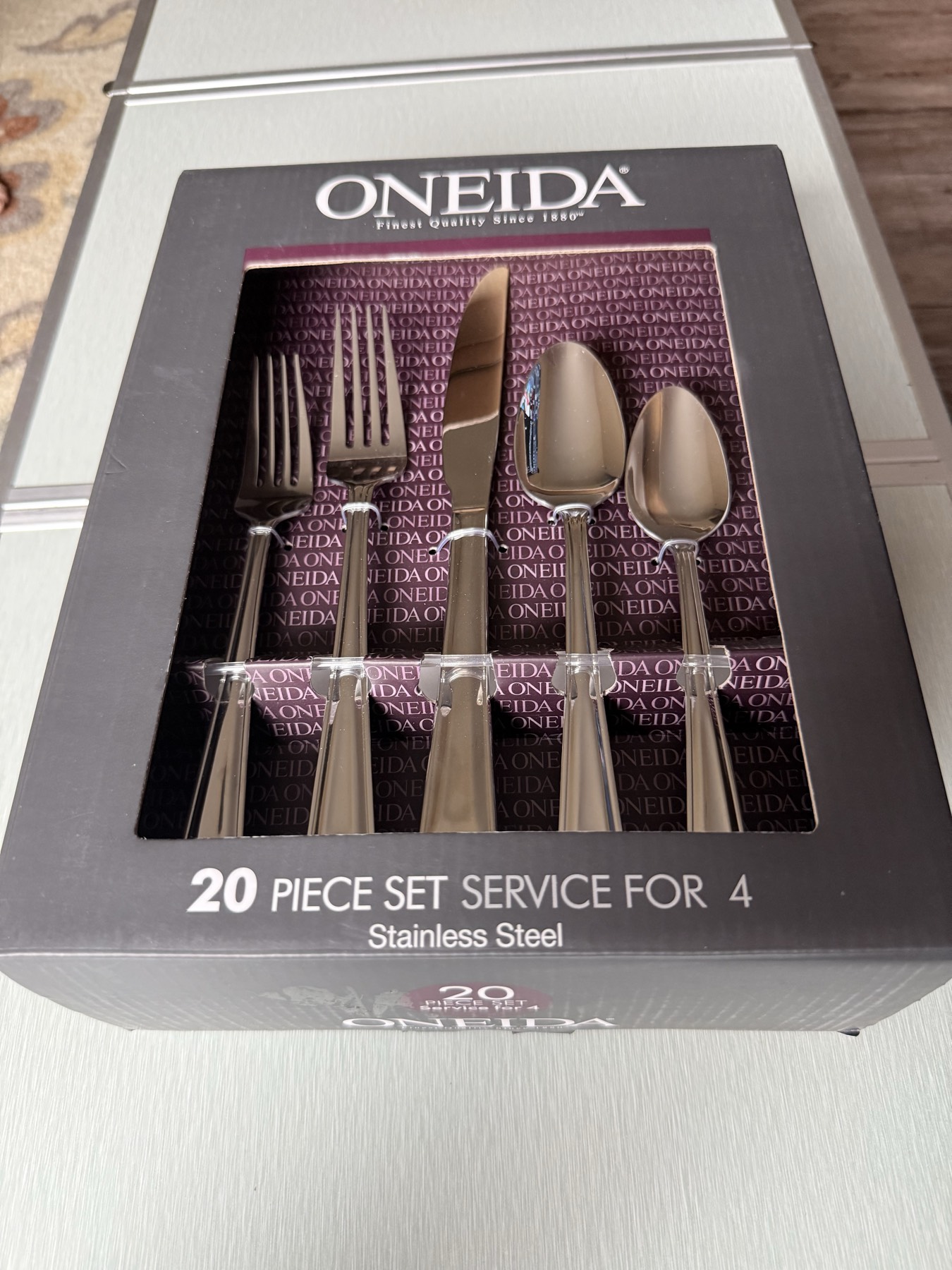 ONEIDA 스테인리스 포크/나이프/스푼 세트 20피스 - 1