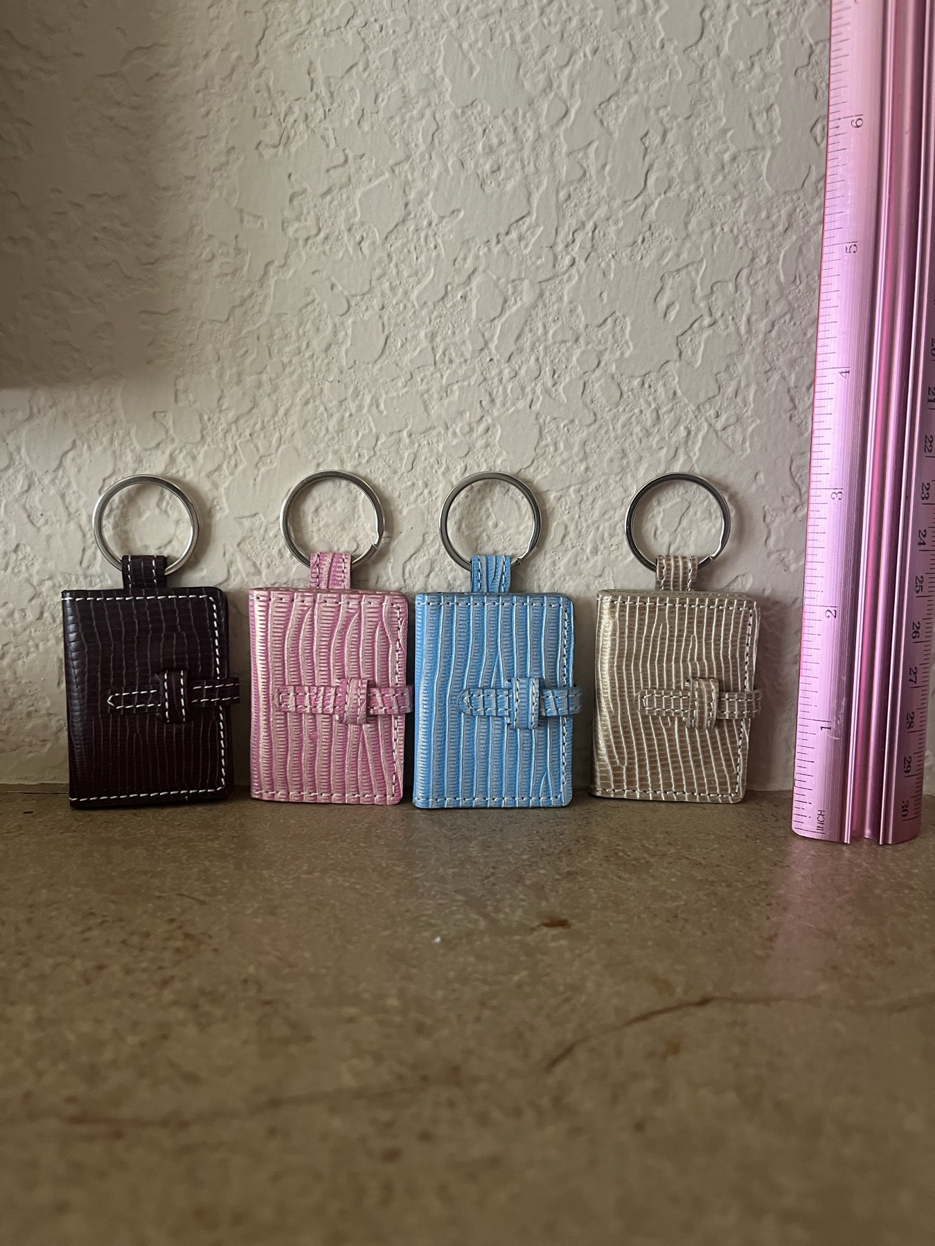 가죽 사진 미니 키고리 핸드백 handbag charm leather keychain - 1