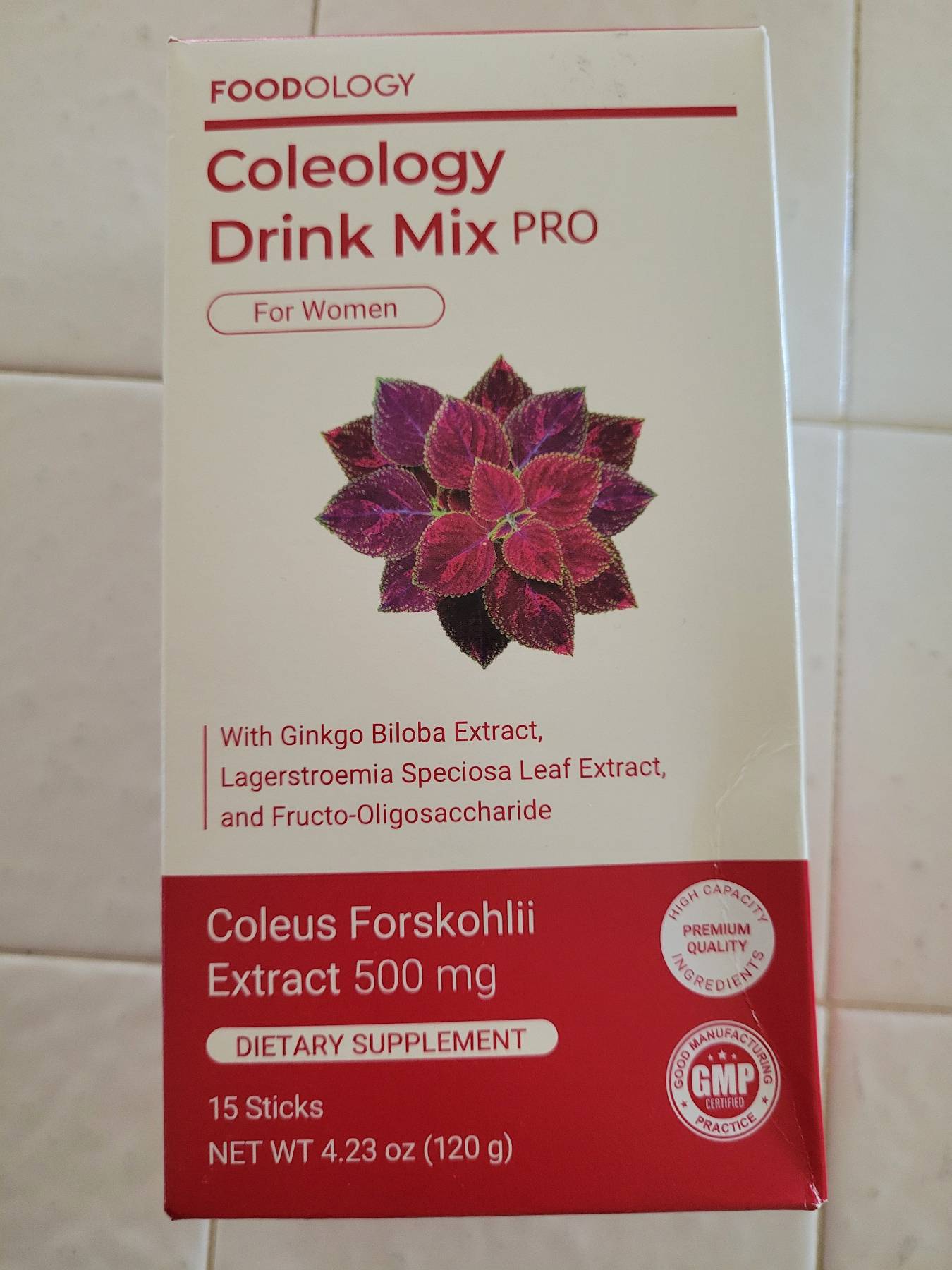 Foodology Coleology Drink Mix PRO 여성용 15스틱 - 1