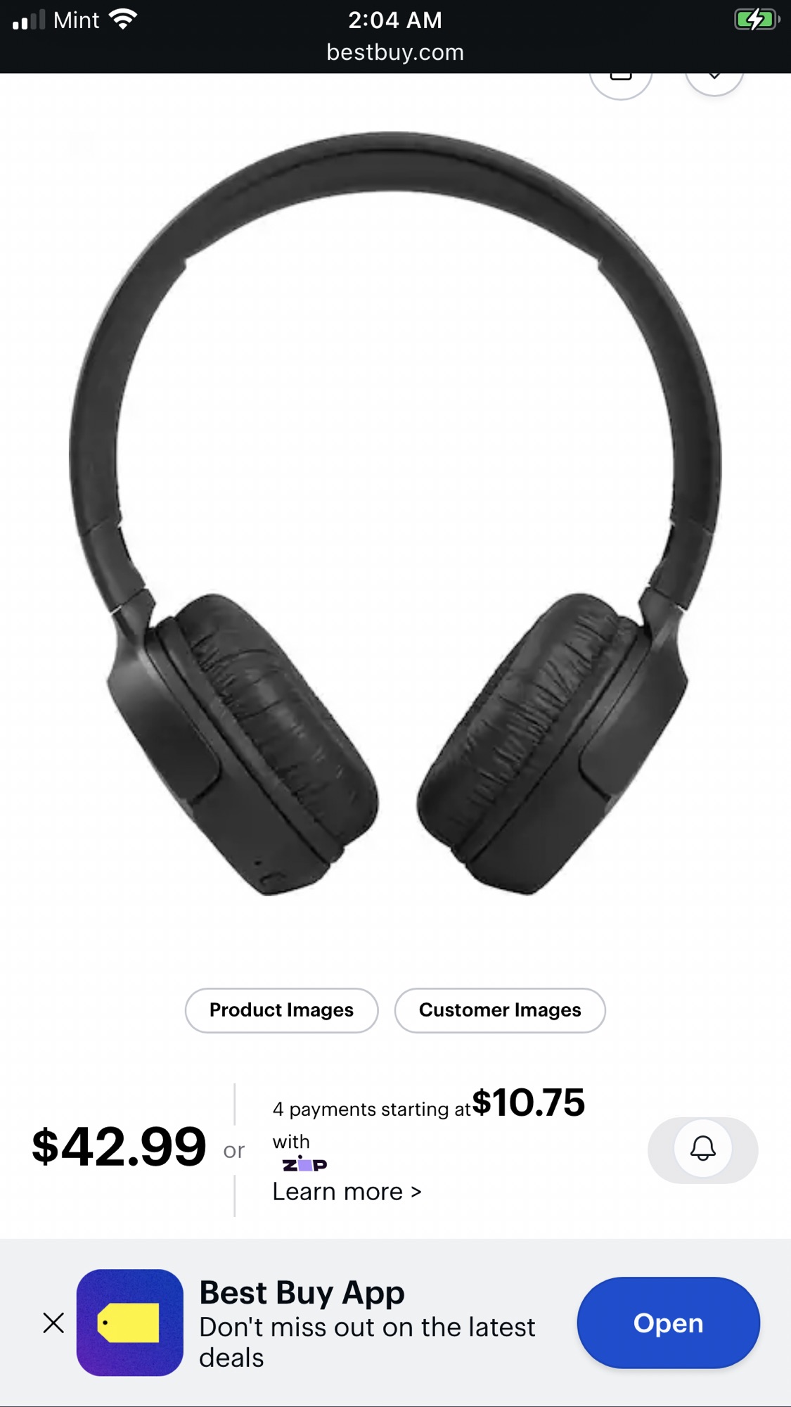 JBL TUNE510BT 무선 헤드폰 블루투스 - 1