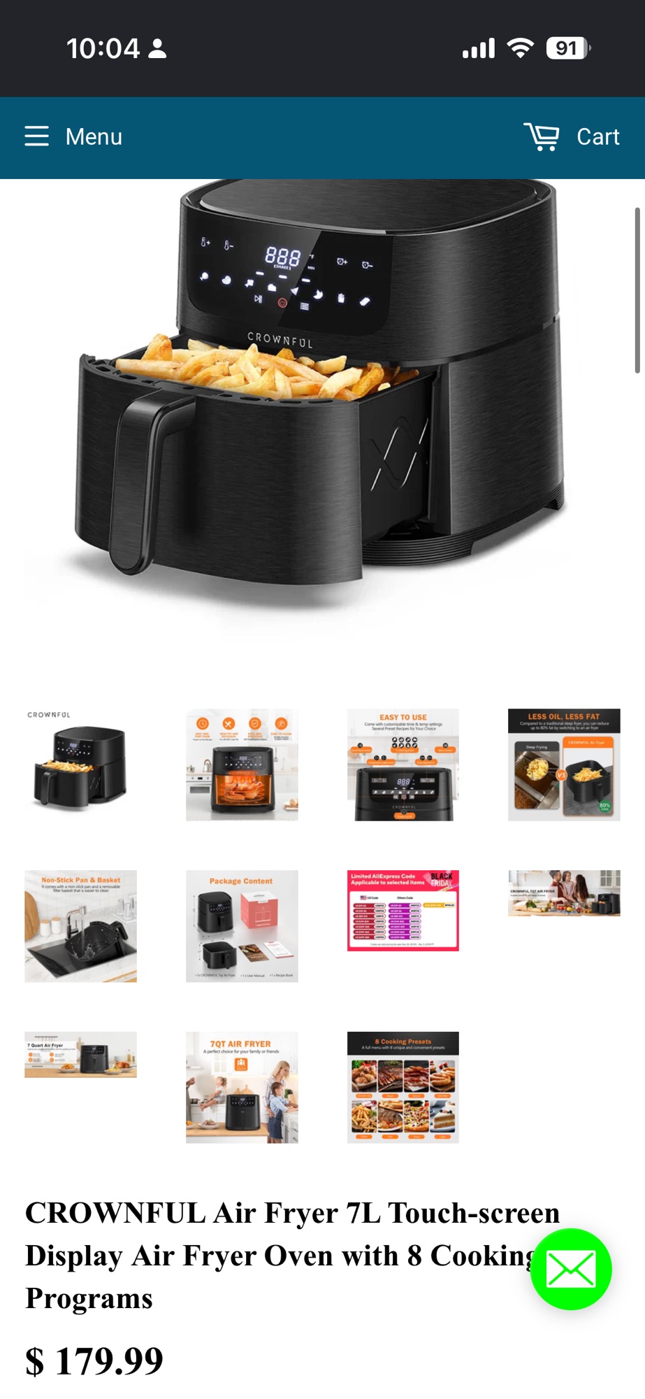 Crownful Air Fryer 크라운풀 에어프라이기 - 1