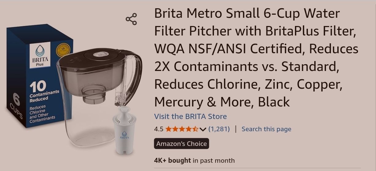 Brita Metro 정수기 필터/ 6/29일날까지만 이 가격 - 1