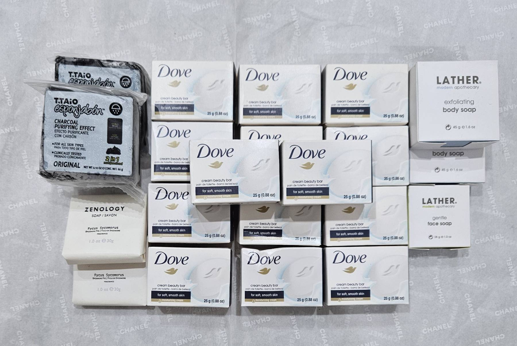비누 세트 모음 (Dove, Lather, Titaio 등) - 1