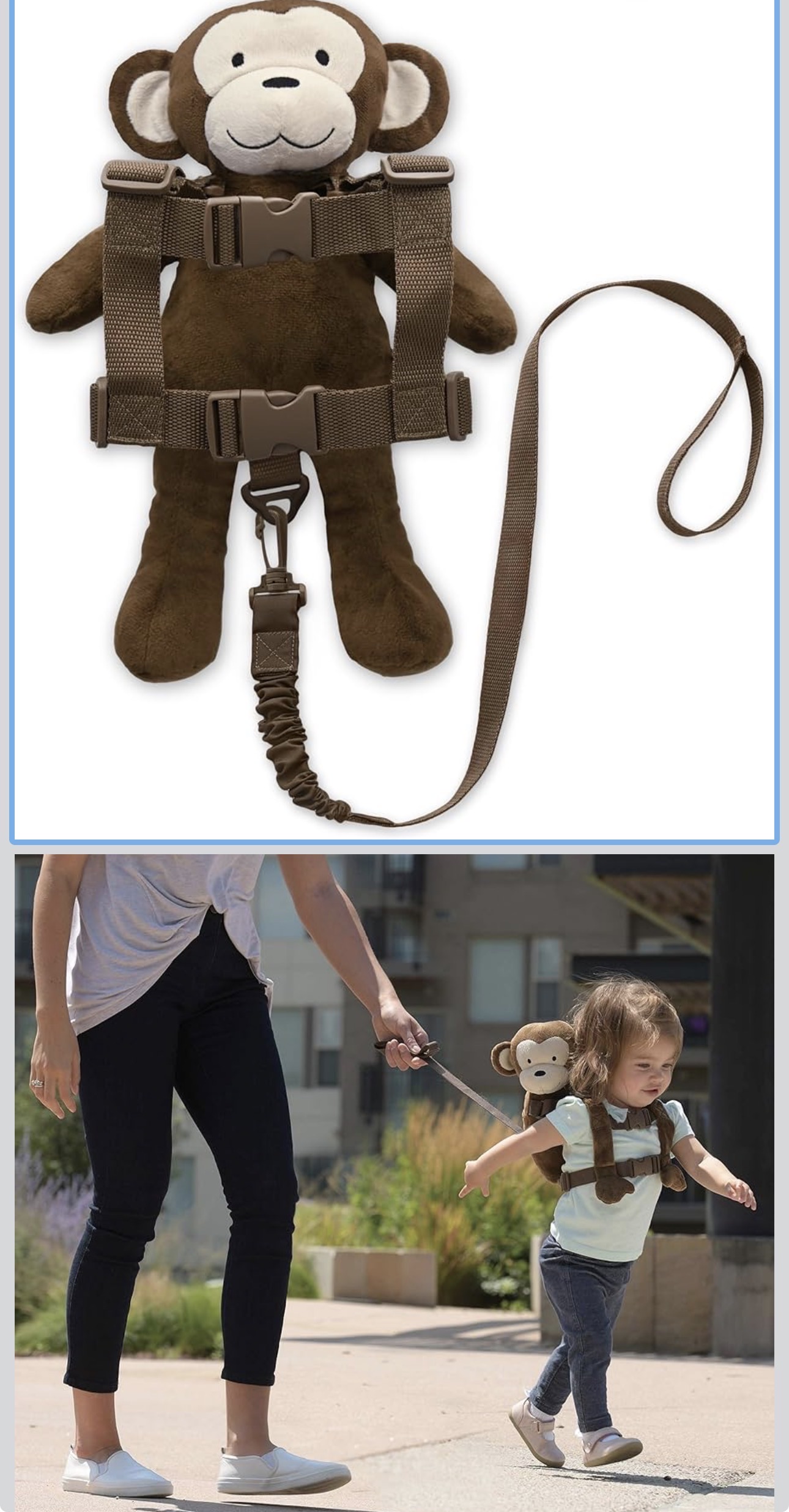 고릴라 토들러 백팩 GoldBug Toddler Safety Harness & Leash - Monkey - 1