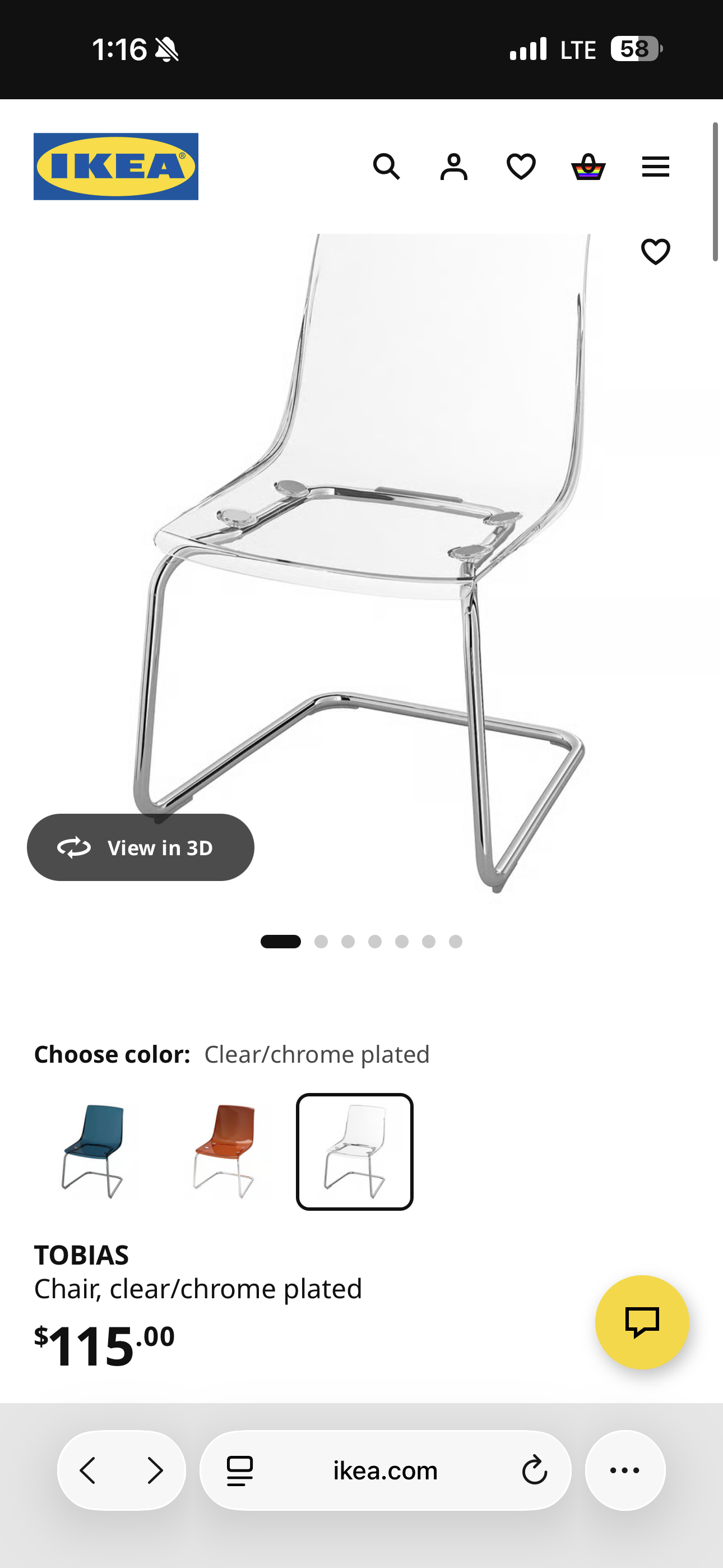 IKEA dining chair 다이닝 의자 3개 판매합니다 $40 each $100 for 3 - 1