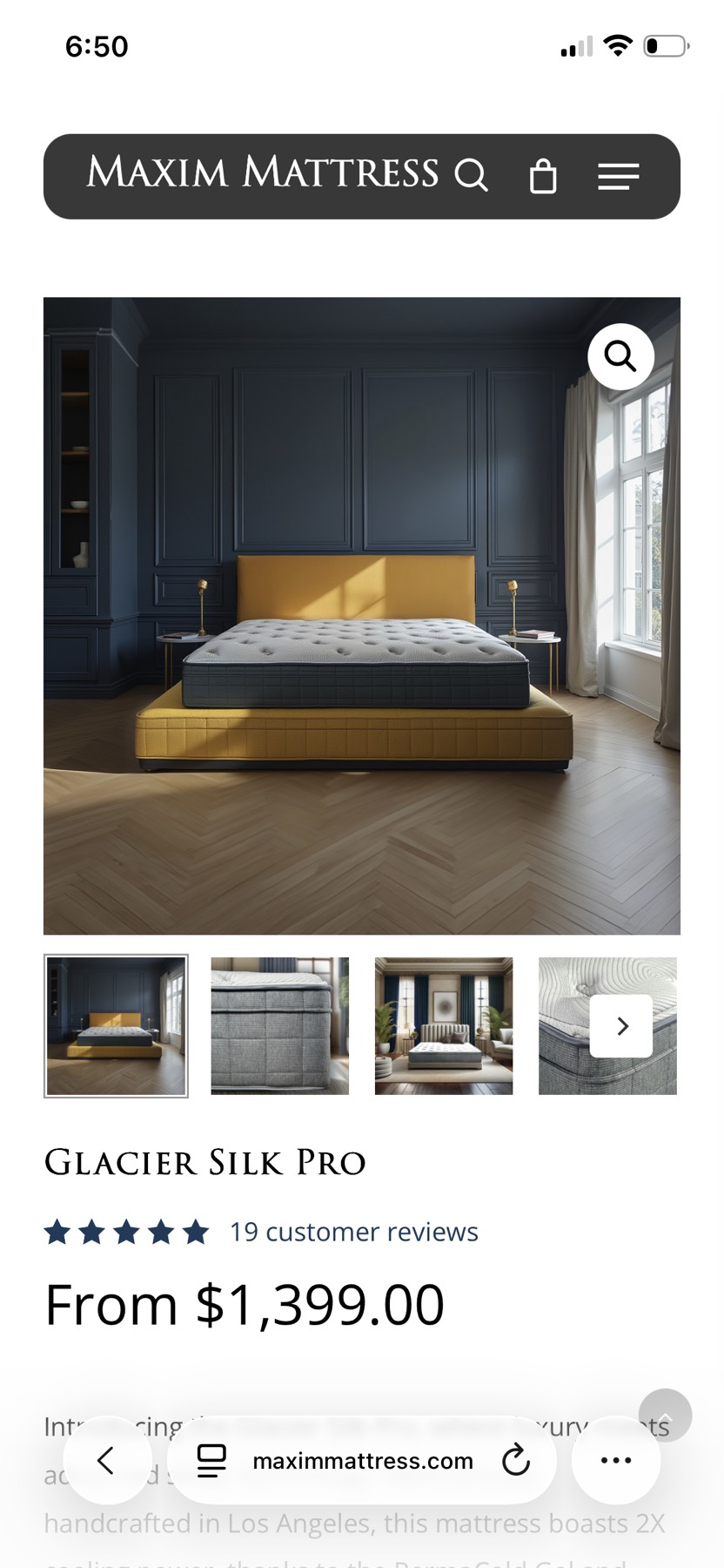 Maxim box spring queen size 베이직 박스 스프링 - 1