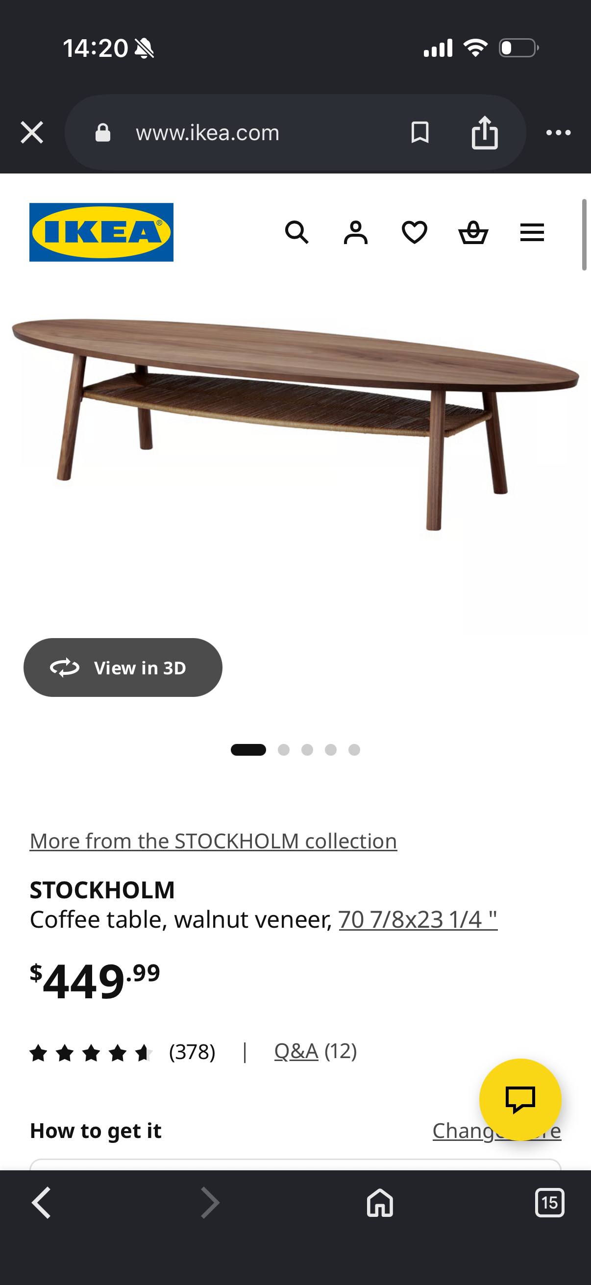 IKEA 이케아 스톡홀름 테이블 - 1