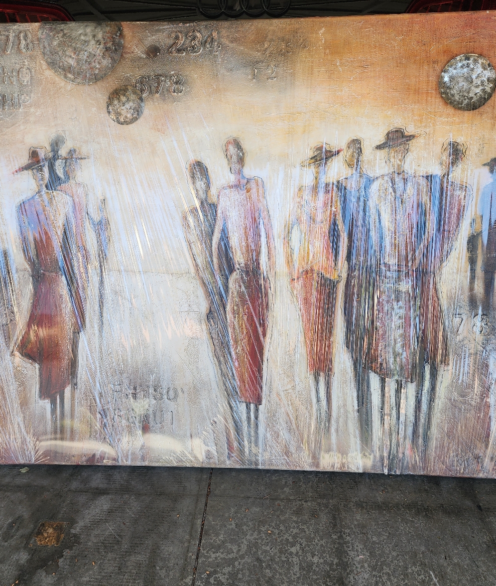 추상 인물화 대형 캔버스 아트 60"×40" - 1