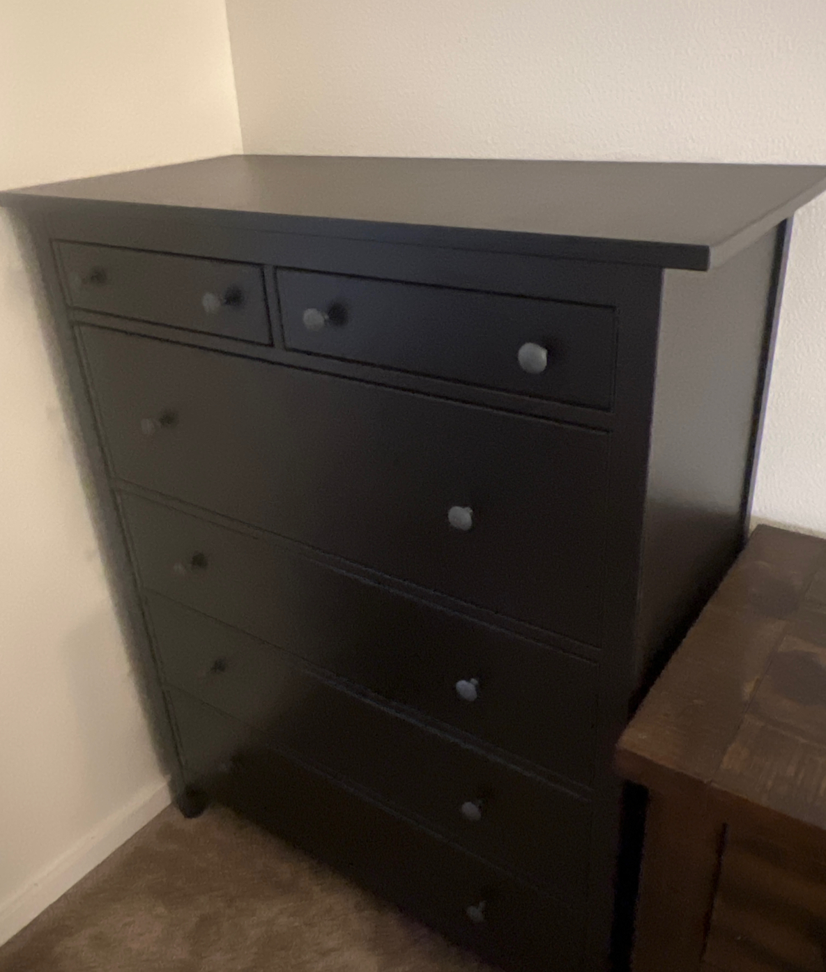 검은색 서랍장 6단 (6 Drawer Chest) - 1