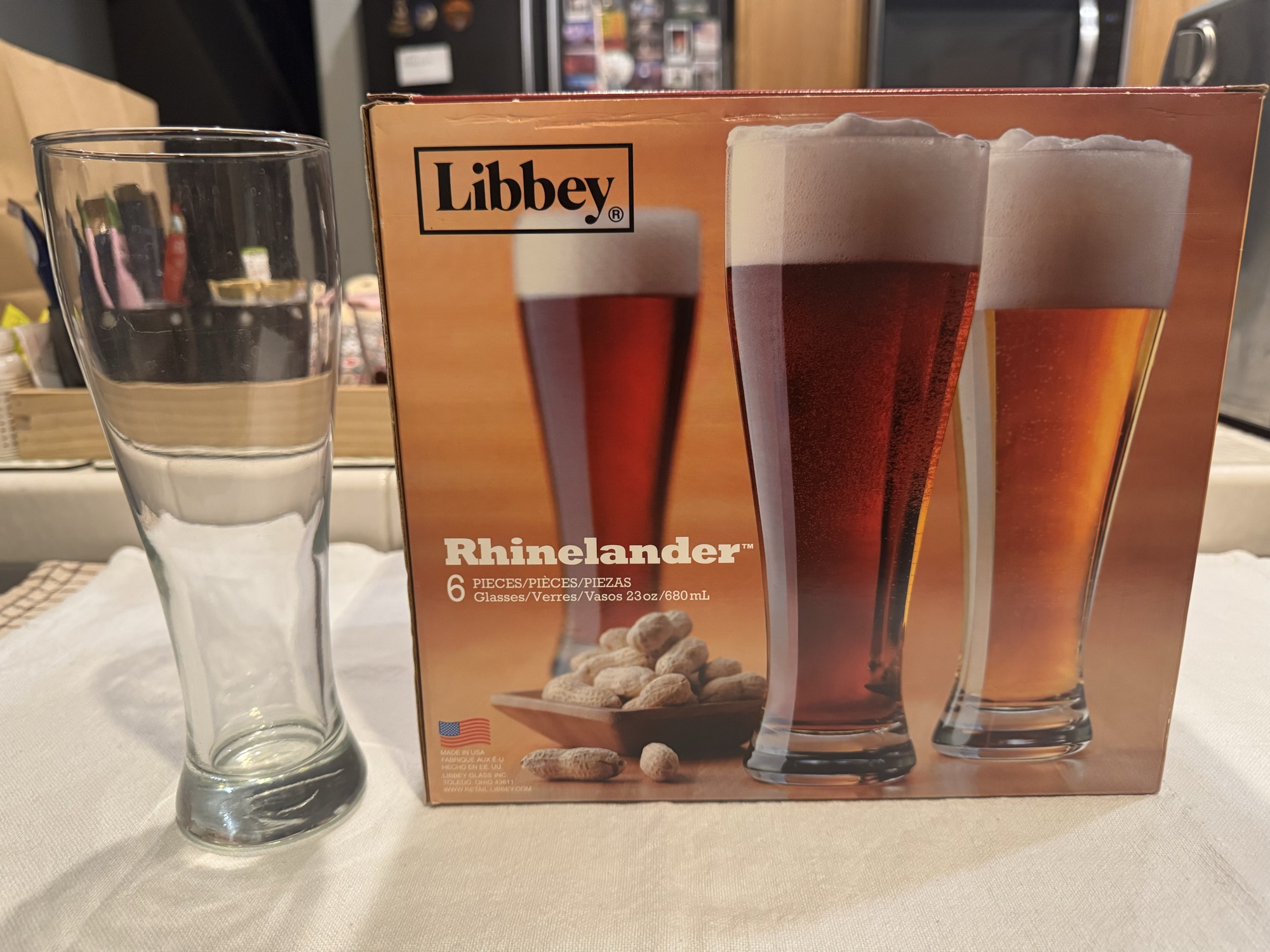 Libbey Rhinelander 맥주잔 6개 세트 - 1