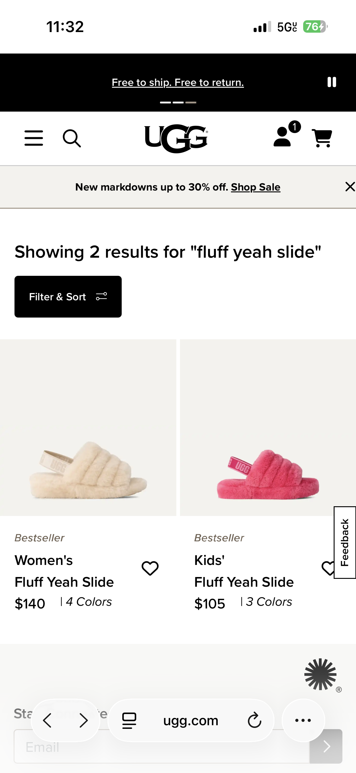 UGG Fluff Yeah Slide - 1