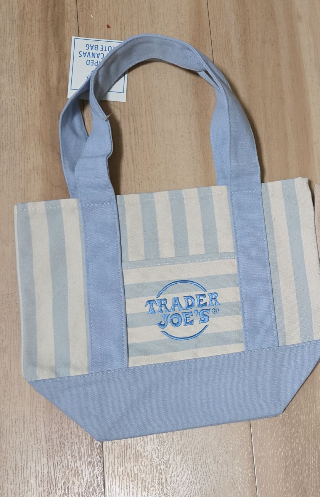 Trader Joe's 에코백 블루 스트라이프 - 1
