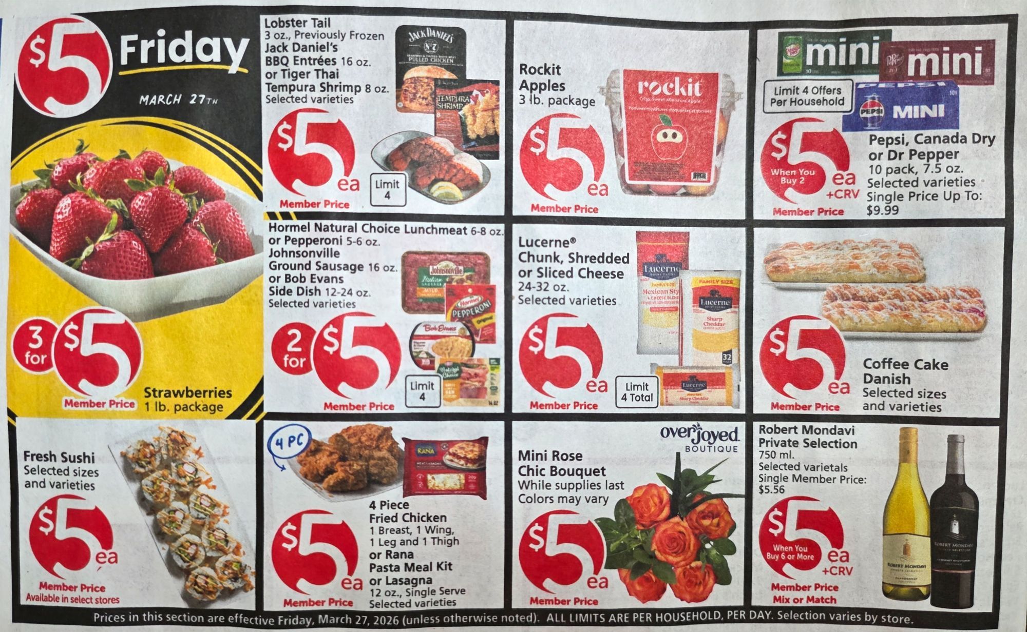 VONS 마켓 5불 행사