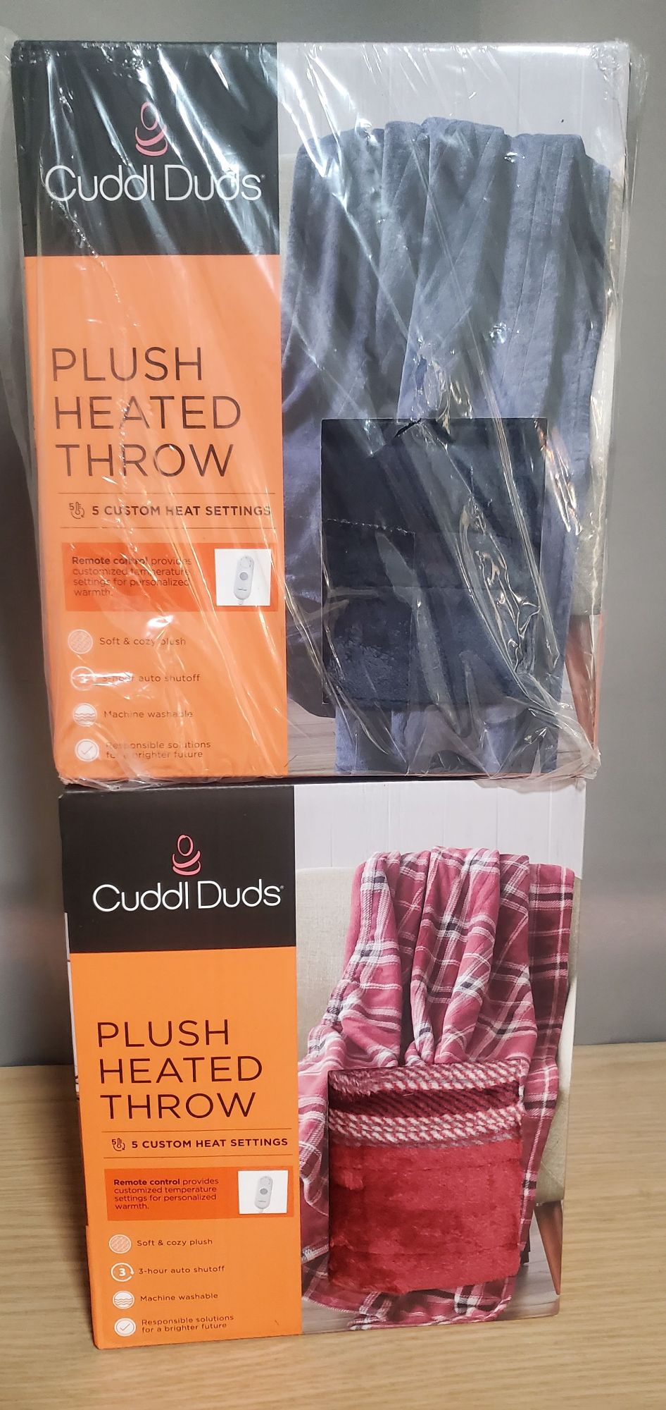 Cuddl Duds 전기 온열 담요 2개 세트 - 1