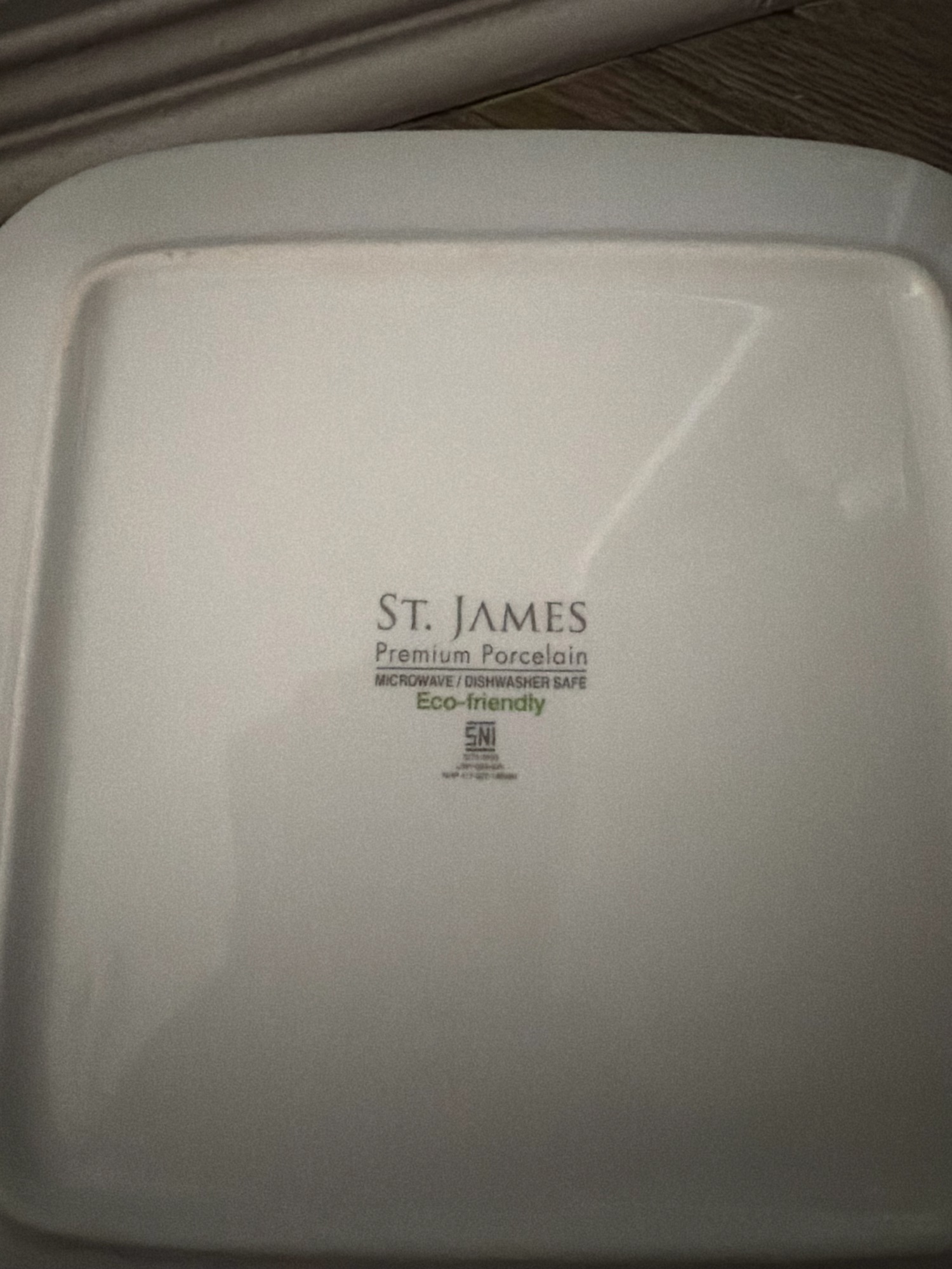 ST. JAMES 프리미엄 포셀린 직사각형 접시 - 1